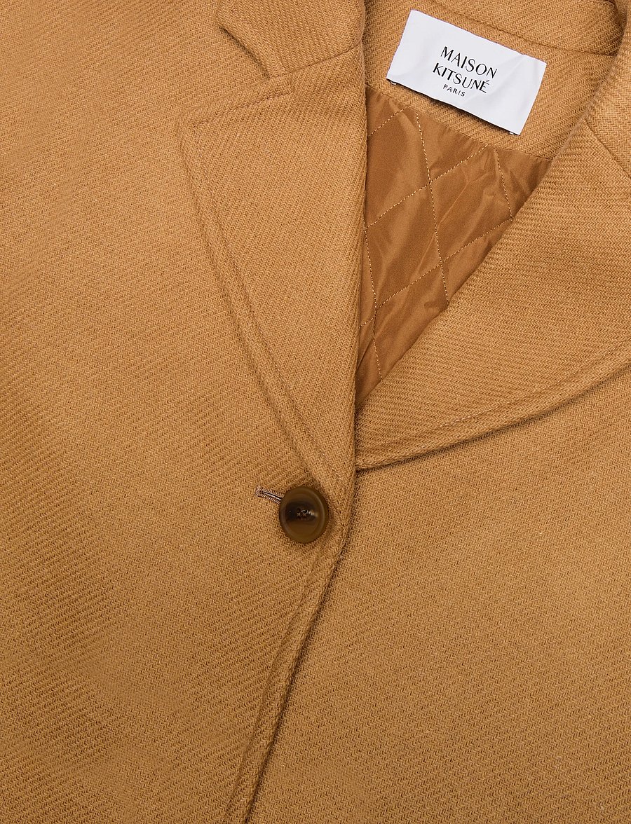Maison Kitsune - WOOL COAT - talvejoped - beige melange - 2