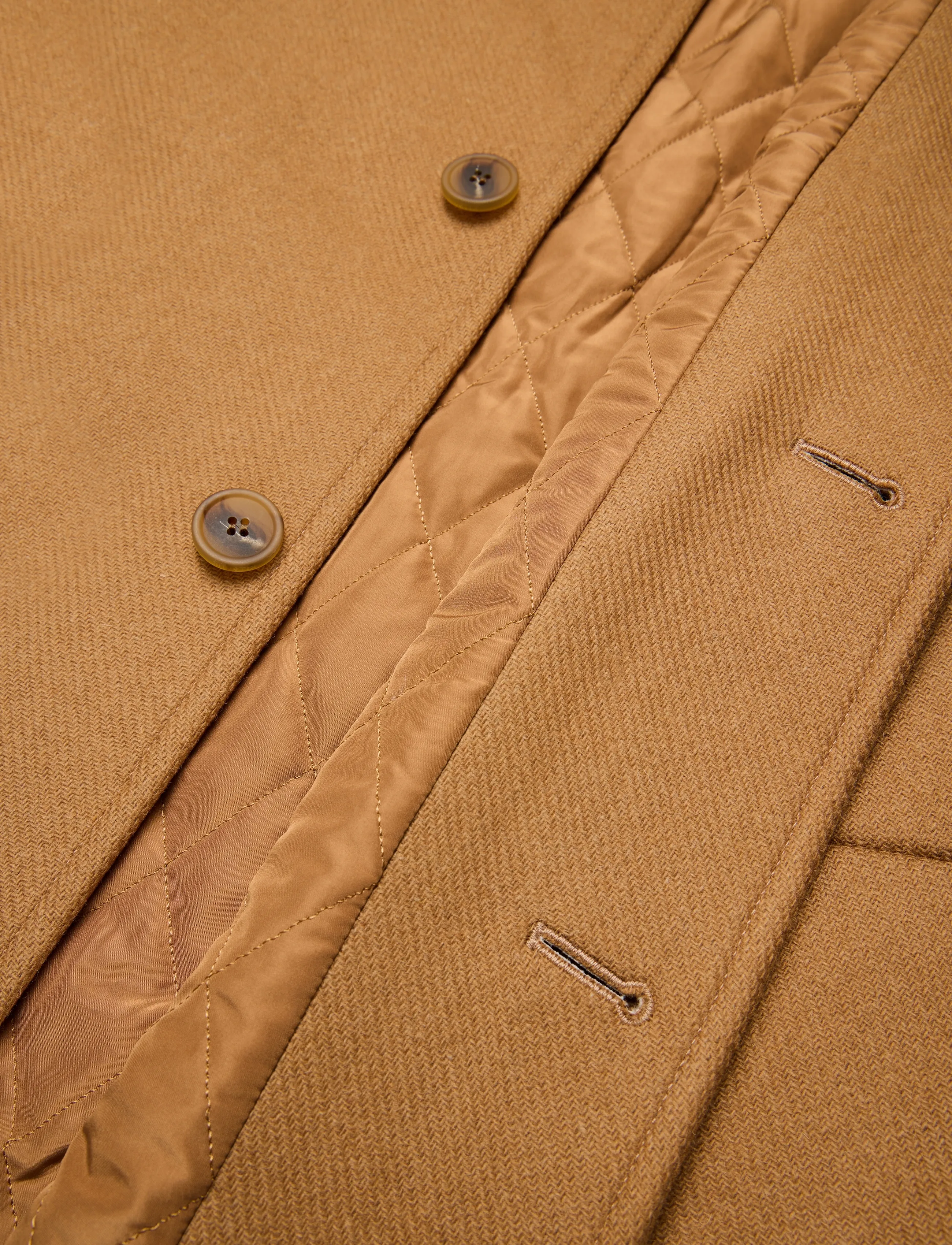 Maison Kitsune - WOOL COAT - beige melange - 4