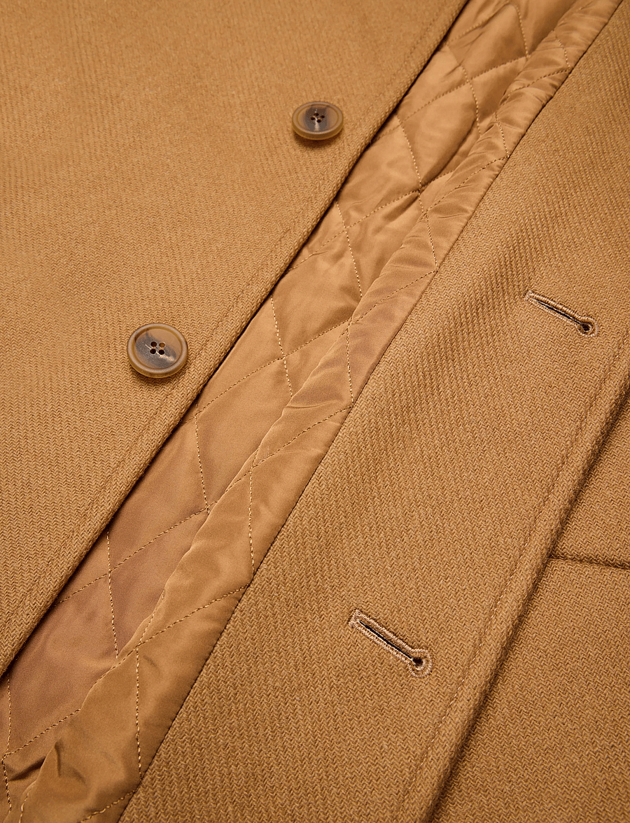 Maison Kitsune - WOOL COAT - talvejoped - beige melange - 4