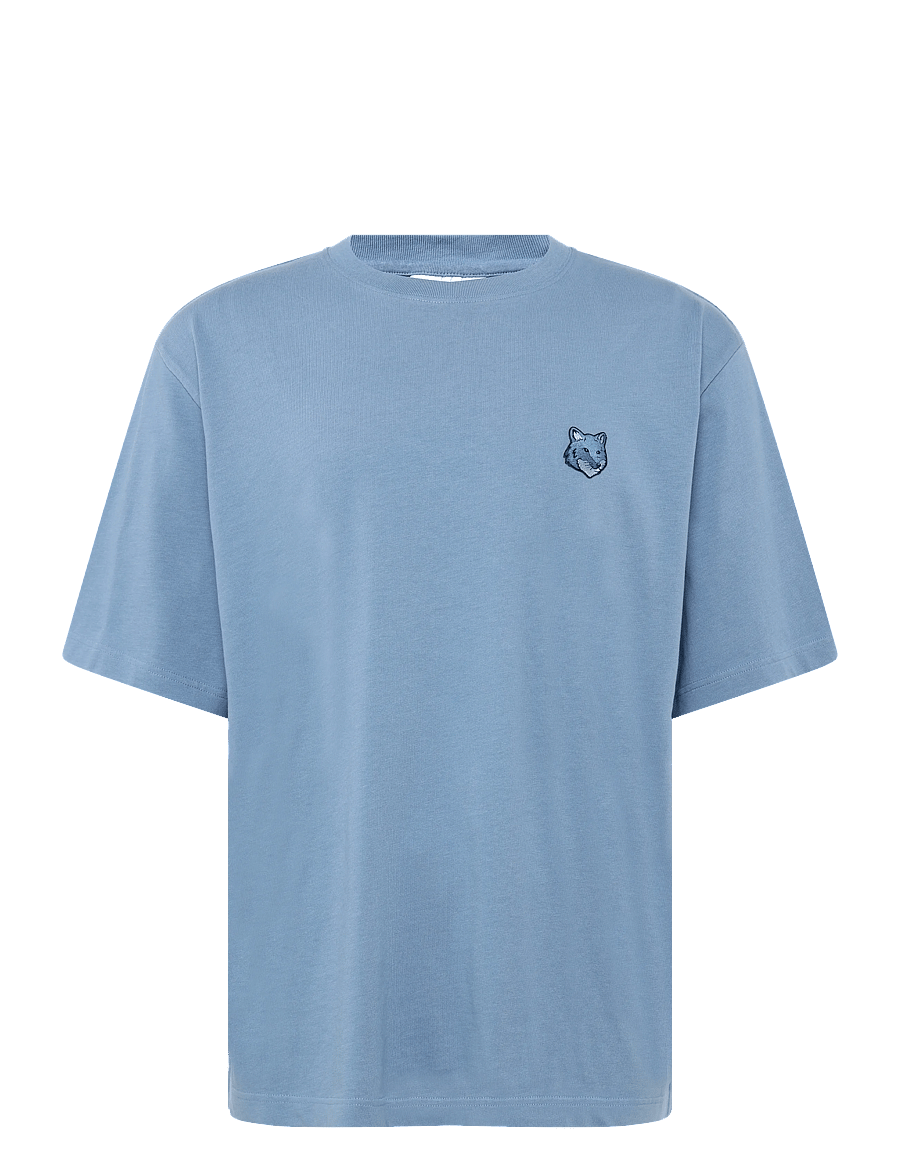 Maison Kitsune - BOLD FOX HEAD PATCH OVERSIZE TEE SHIRT - kortærmede t-shirts - hampton blue - 0