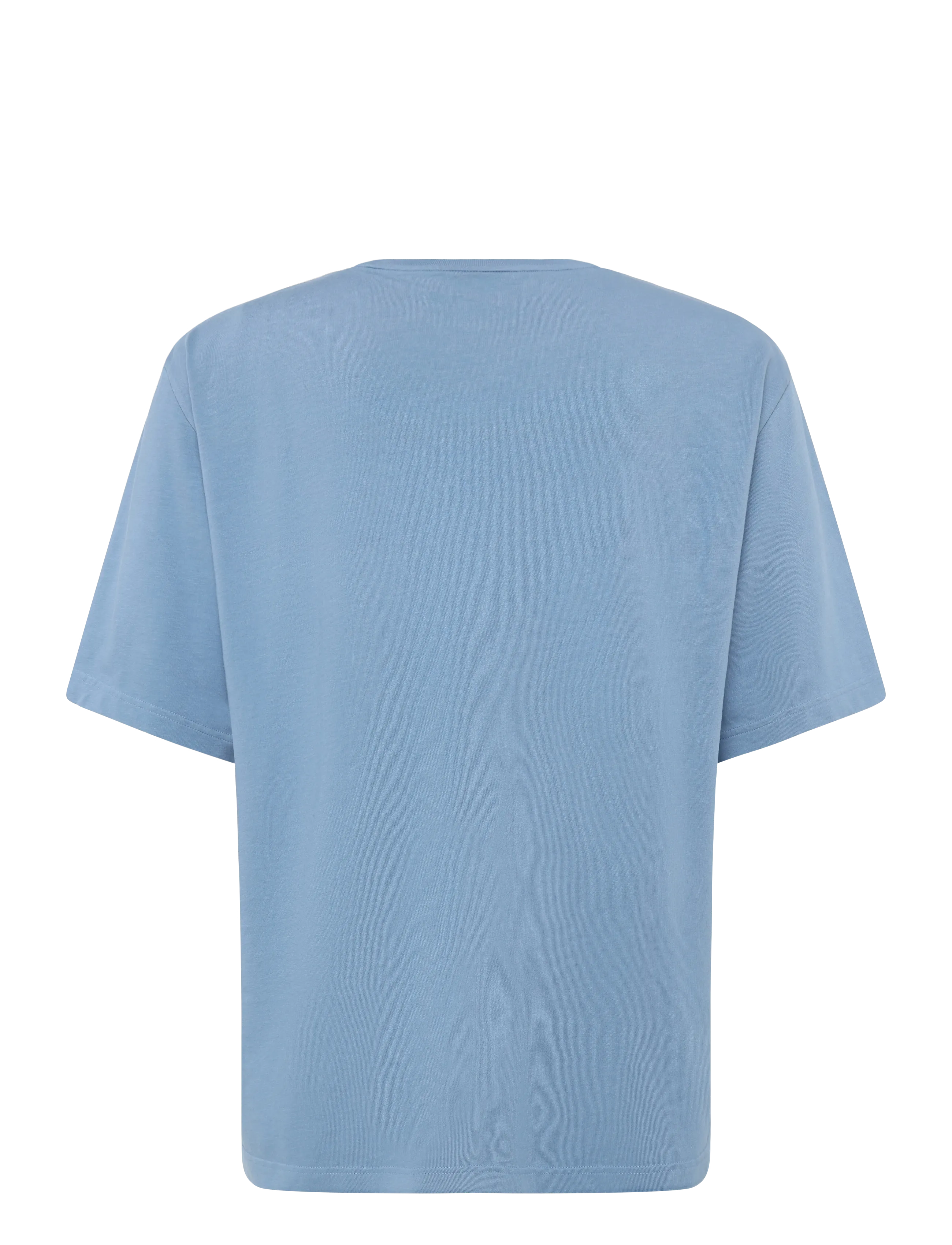 Maison Kitsune - BOLD FOX HEAD PATCH OVERSIZE TEE SHIRT - hampton blue - 1