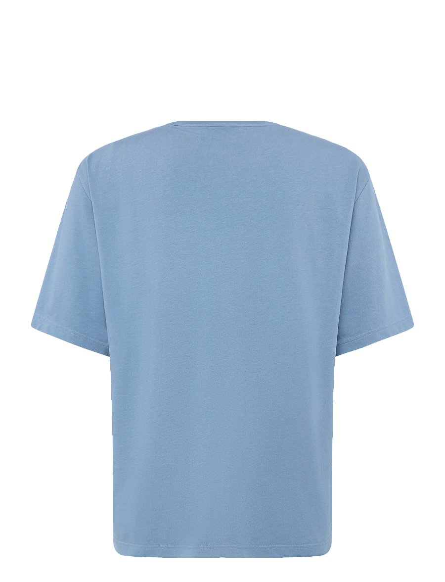 Maison Kitsune - BOLD FOX HEAD PATCH OVERSIZE TEE SHIRT - kortærmede t-shirts - hampton blue - 1