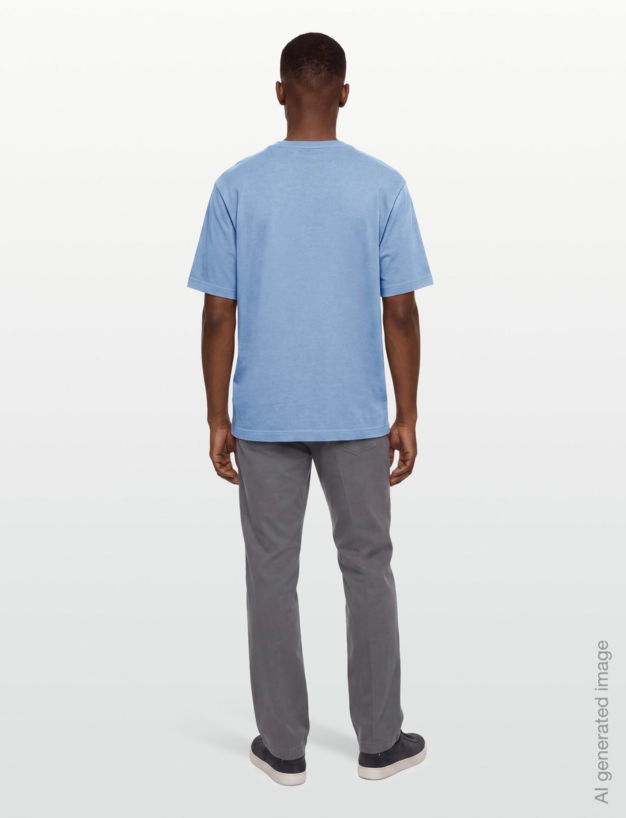 Maison Kitsune - BOLD FOX HEAD PATCH OVERSIZE TEE SHIRT - short-sleeved t-shirts - hampton blue - 4