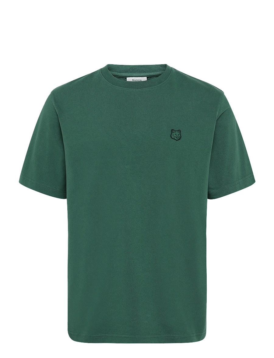 Maison Kitsune - BOLD FOX HEAD PATCH COMFORT TEE SHIRT - kortærmede t-shirts - bottle green - 1