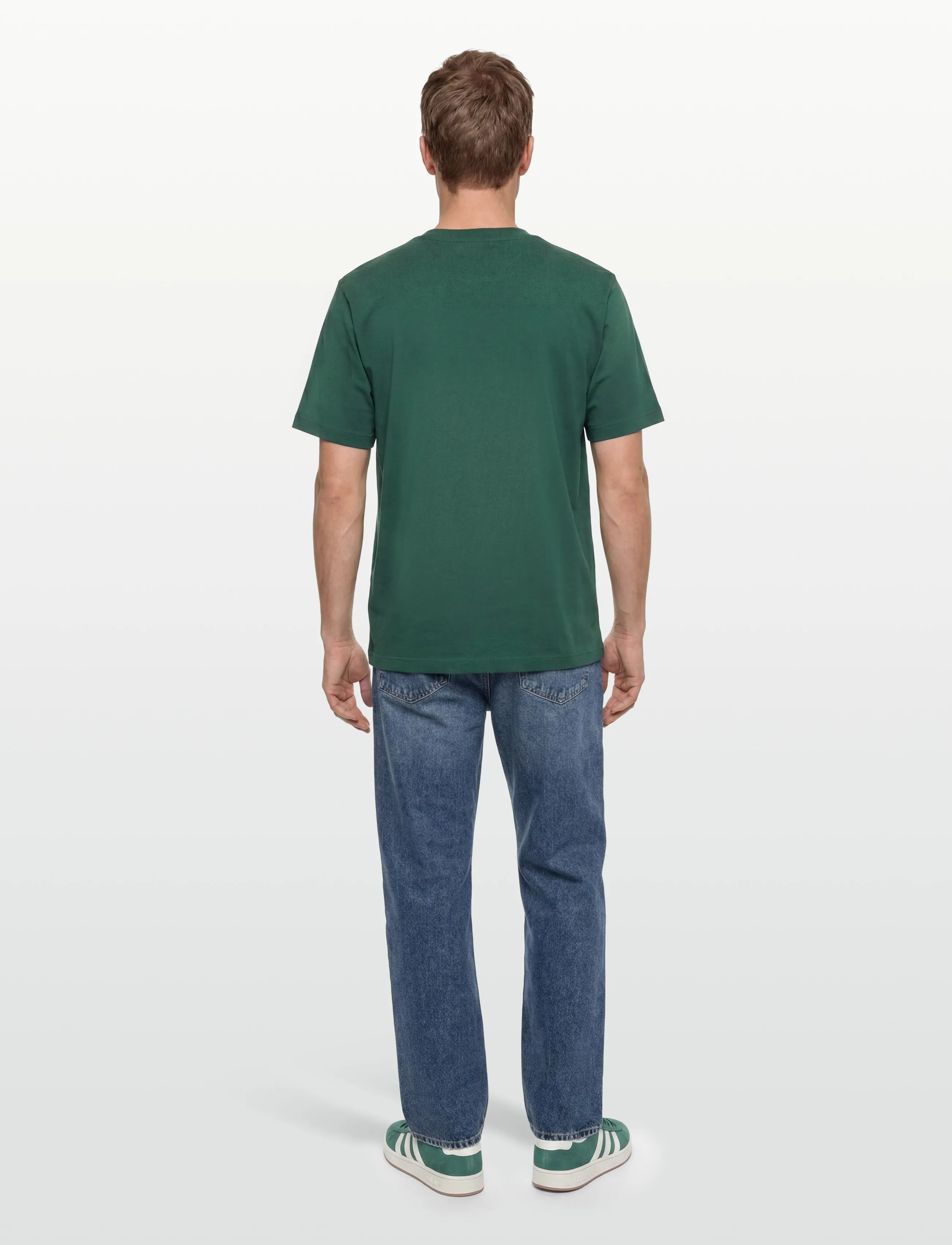 Maison Kitsune - BOLD FOX HEAD PATCH COMFORT TEE SHIRT - kortærmede t-shirts - bottle green - 4