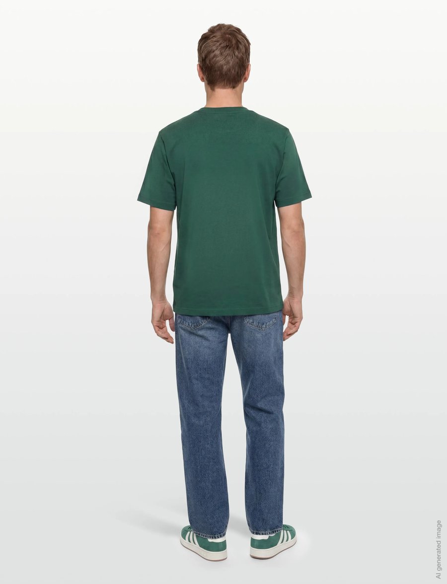 Maison Kitsune - BOLD FOX HEAD PATCH COMFORT TEE SHIRT - kortærmede t-shirts - bottle green - 4