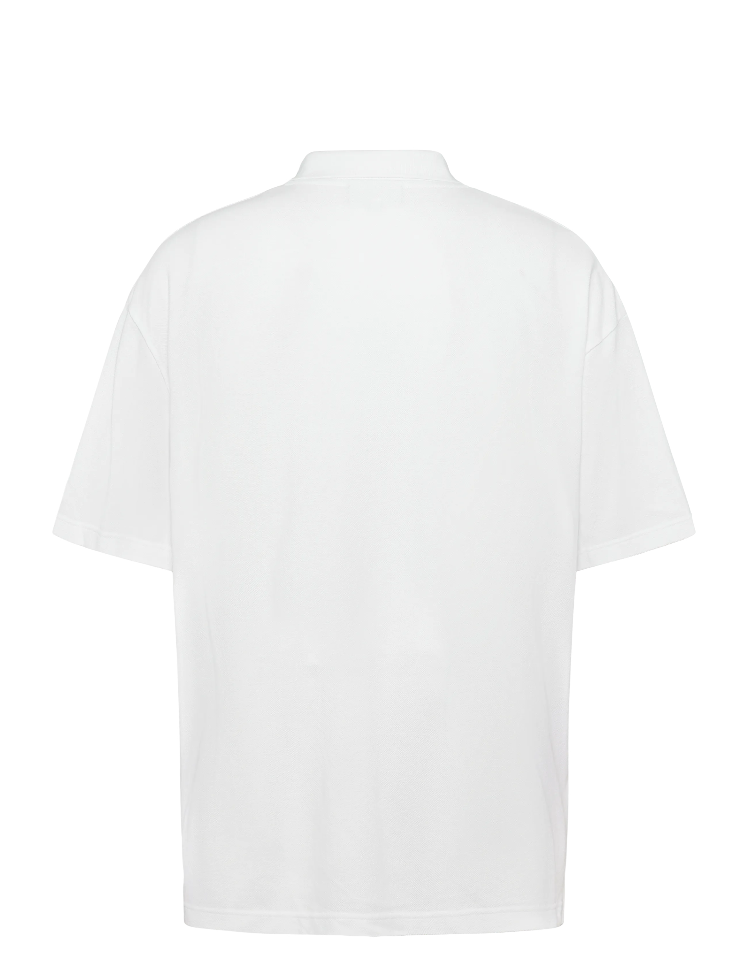 Maison Kitsune - BOLD FOX HEAD PATCH OVERSIZE POLO - stickade pikéer - white - 1