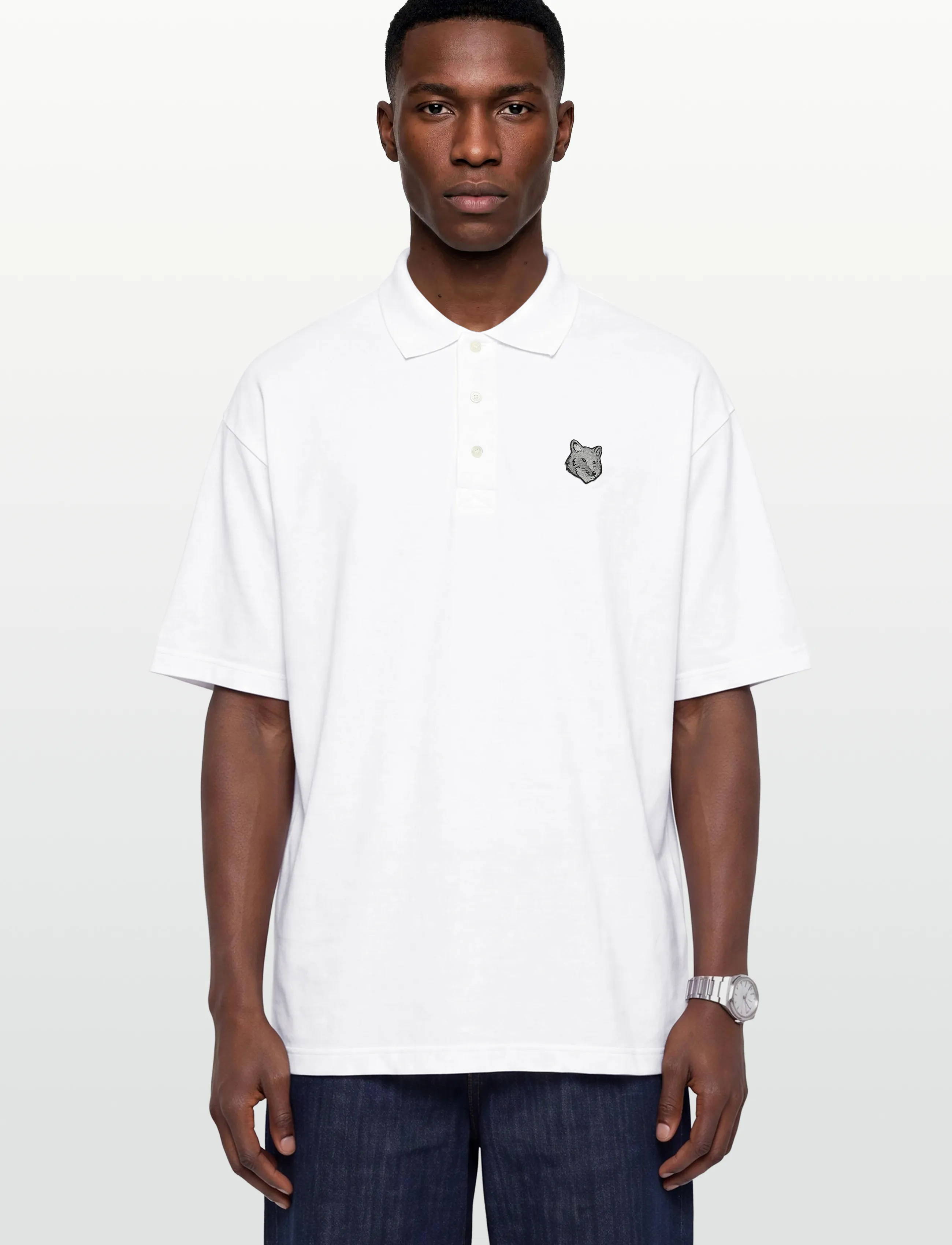 Bold Fox Head Patch Oversize Polo 2