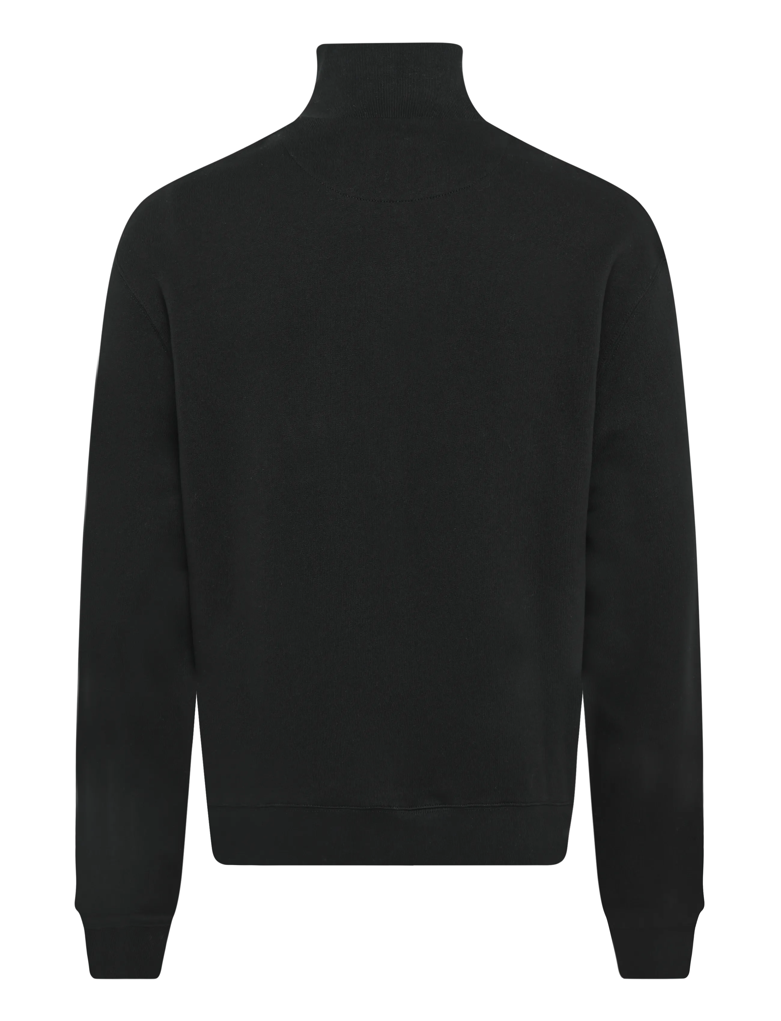 Maison Kitsune - VARSITY HALF ZIP COMFORT SWEATER - black - 1
