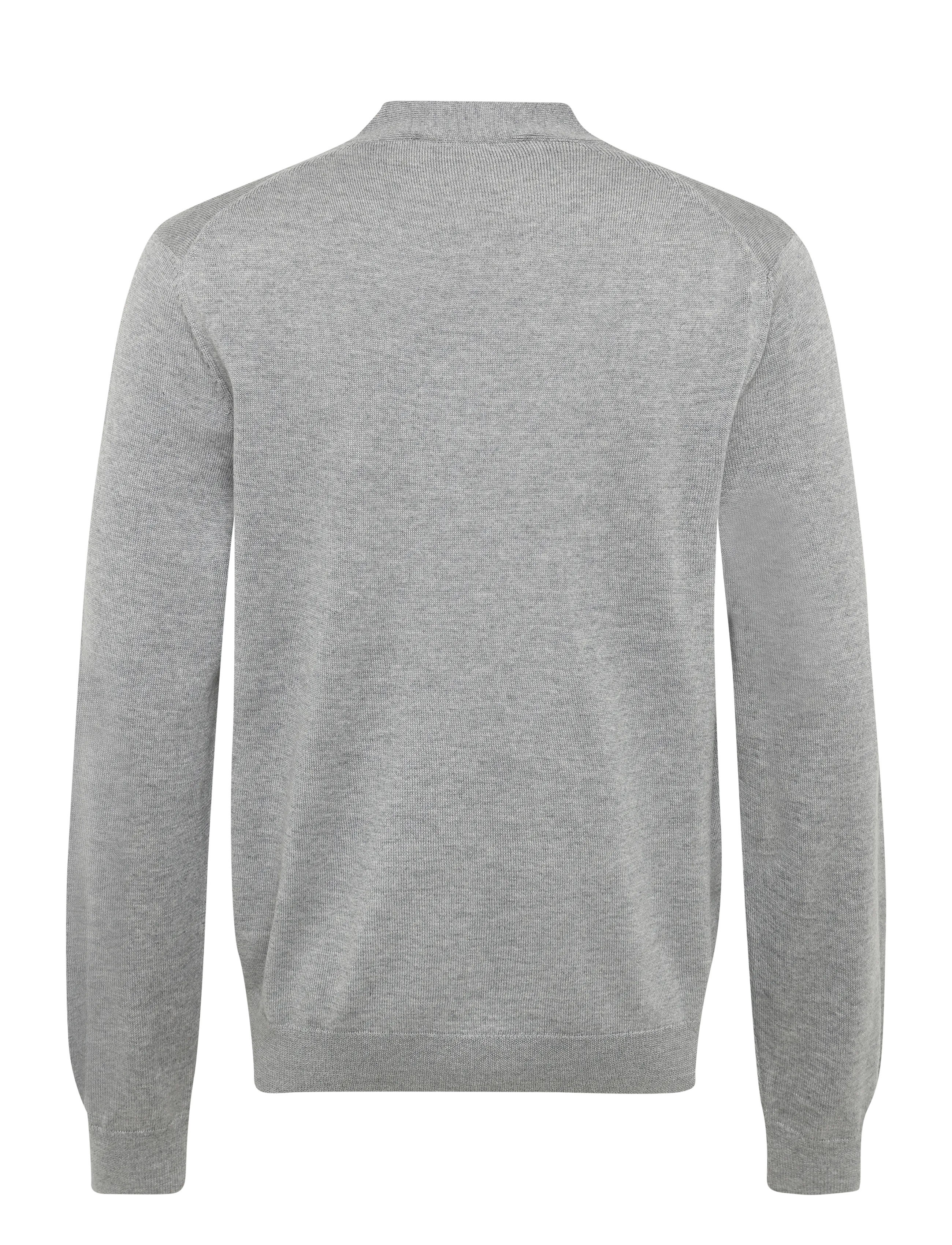 Maison Kitsune - FRENCH PROFILE FOX PATCH REGULAR CARDIGAN - light grey melange - 1