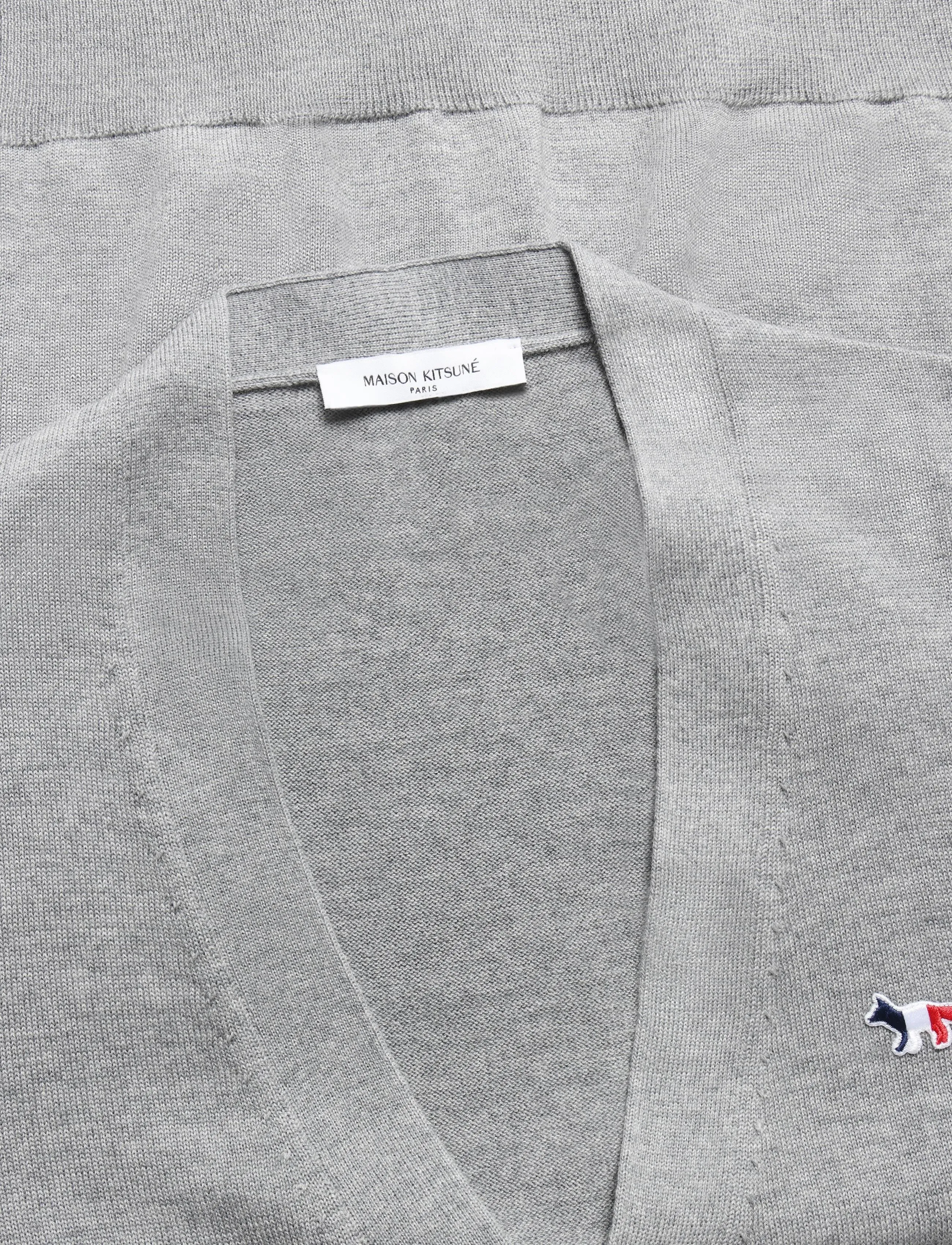 Maison Kitsune - FRENCH PROFILE FOX PATCH REGULAR CARDIGAN - light grey melange - 2