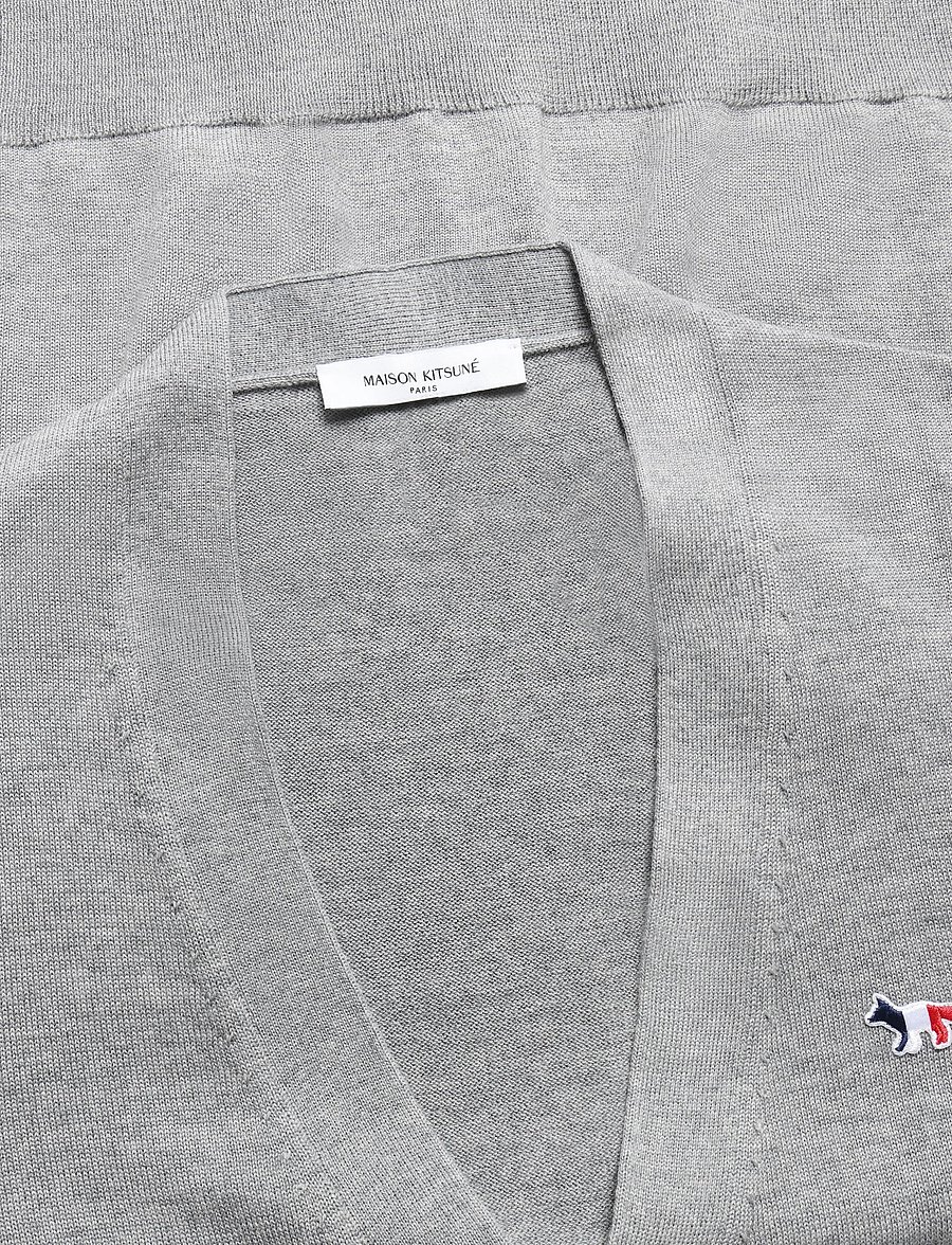 Maison Kitsune - FRENCH PROFILE FOX PATCH REGULAR CARDIGAN - cardigans - light grey melange - 2