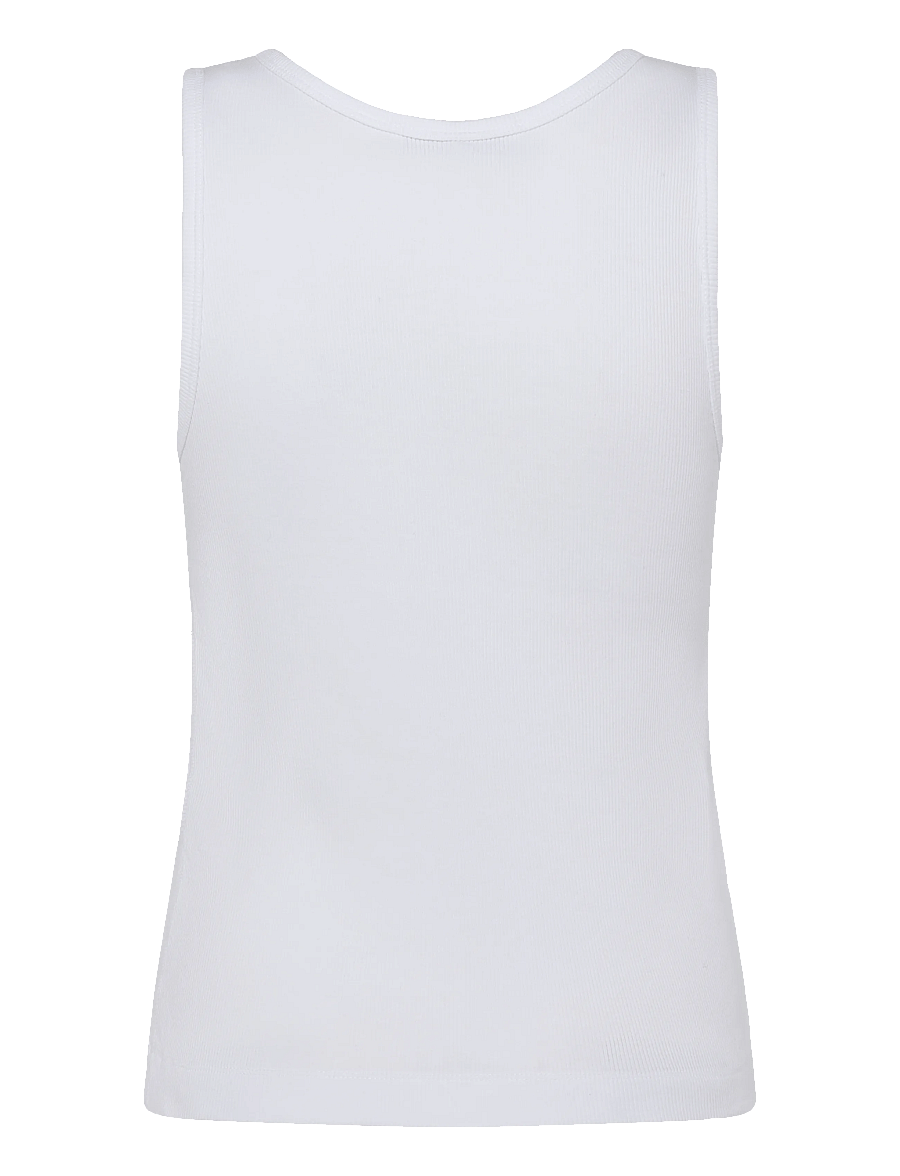 Maison Kitsune - BABY FOX PATCH TANK TOP - Ärmellose tops - white - 1