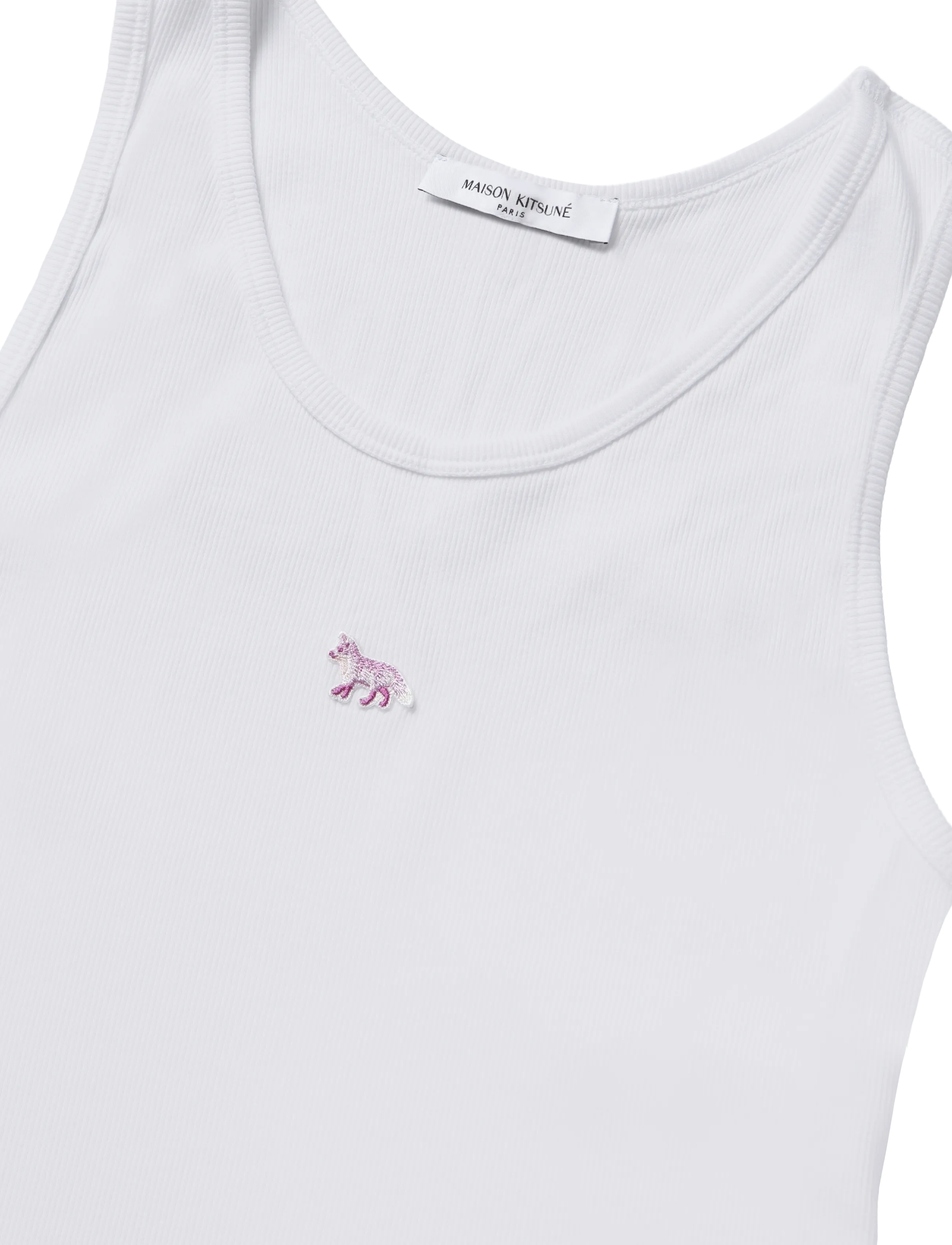 Maison Kitsune - BABY FOX PATCH  TANK TOP - white - 2