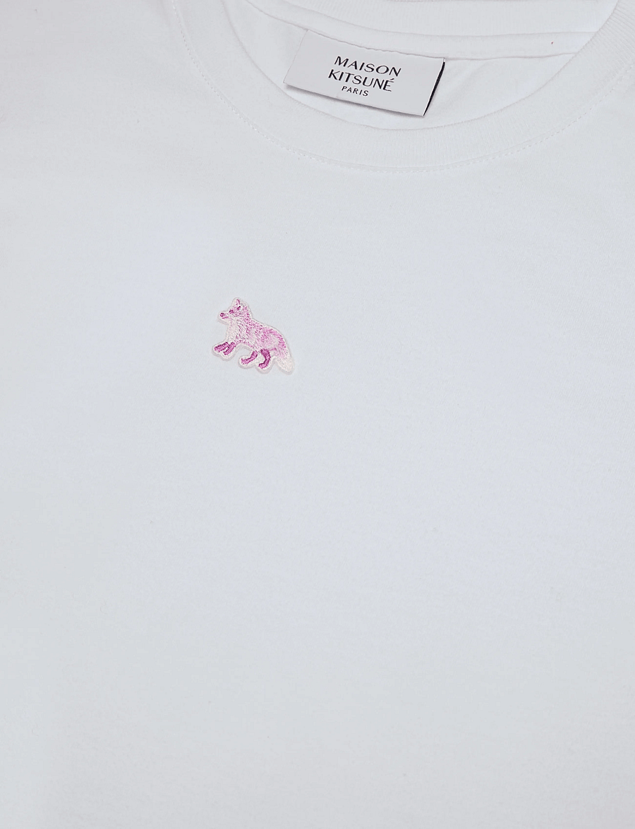 Maison Kitsune - BABY FOX PATCH BABY TEE-SHIRT - t-shirts - white - 2
