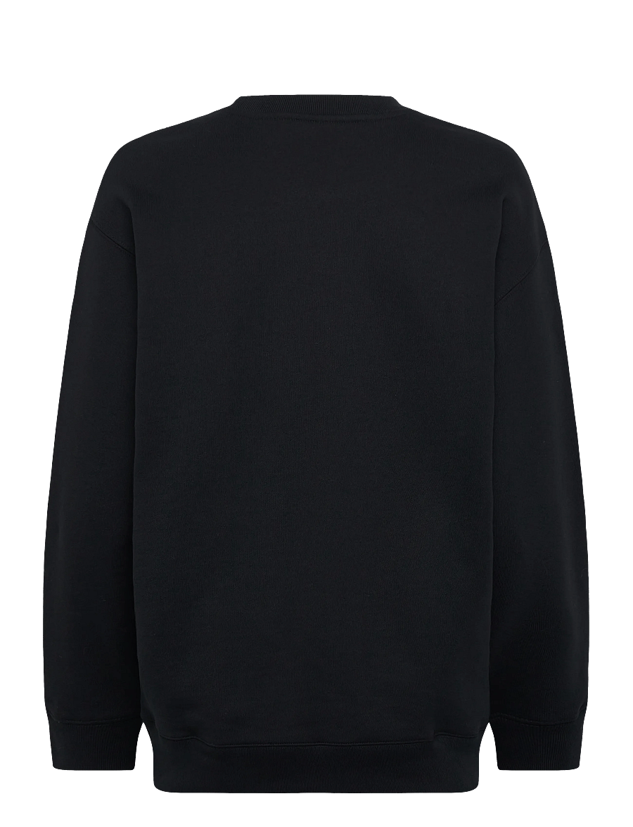 Maison Kitsune - BABY FOX OVERSIZE SWEATSHIRT BLACK - igapäevane stiil - black - 2