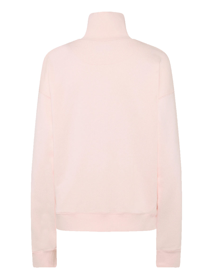Maison Kitsune - KITSUNE VARSITY HALF ZIP SWEATSHIRT - sweatshirts - pink fizz - 2