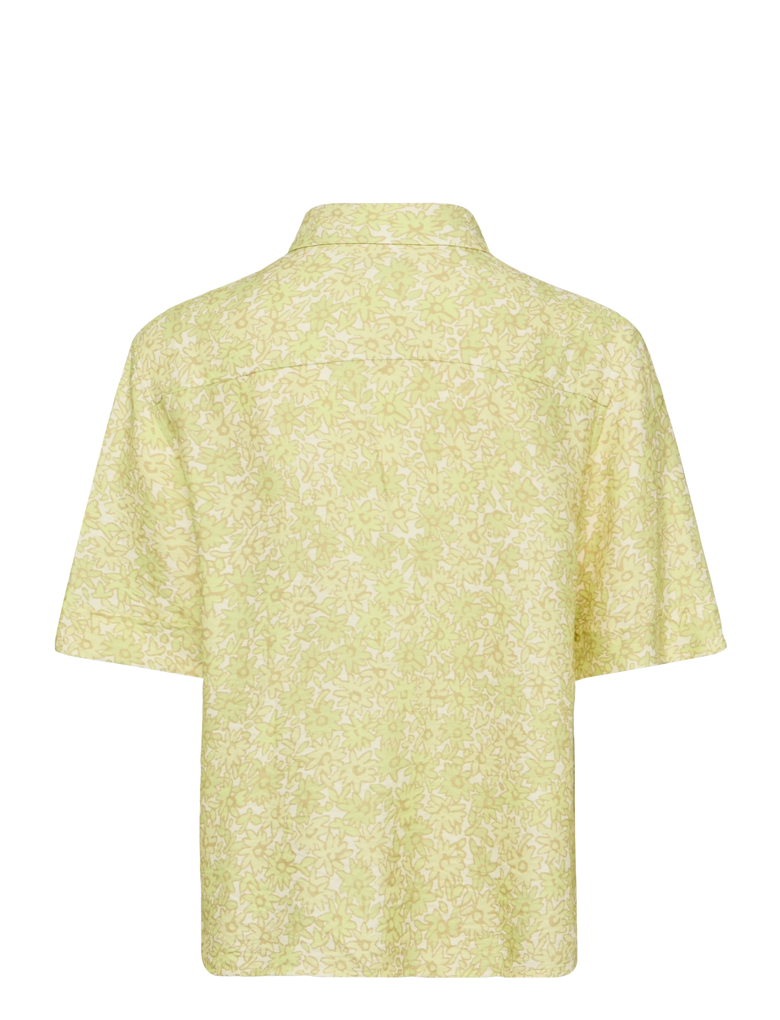 Maison Kitsune - BOXY SHORT SLEEVE SHIRT - kurzärmlige hemden - lime print - 2