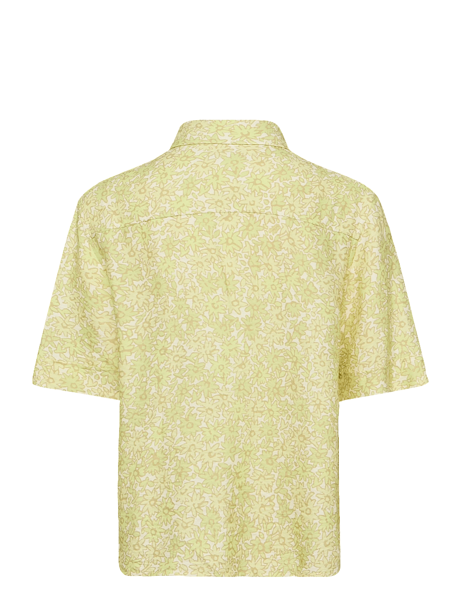 Maison Kitsune - BOXY SHORT SLEEVE SHIRT - kurzärmlige hemden - lime print - 2