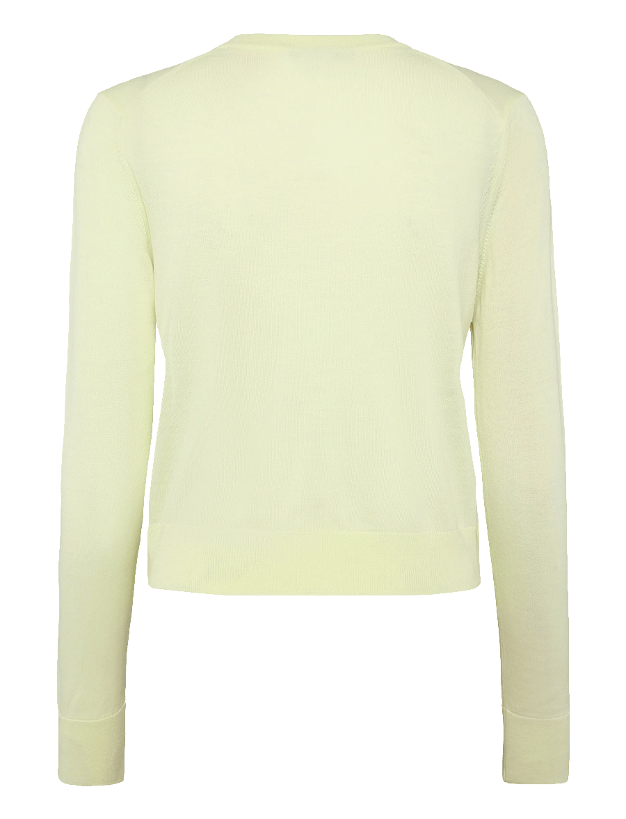 Maison Kitsune - BABY FOX PATCH REGULAR CARDIGAN - strickjacken - lemonade - 1