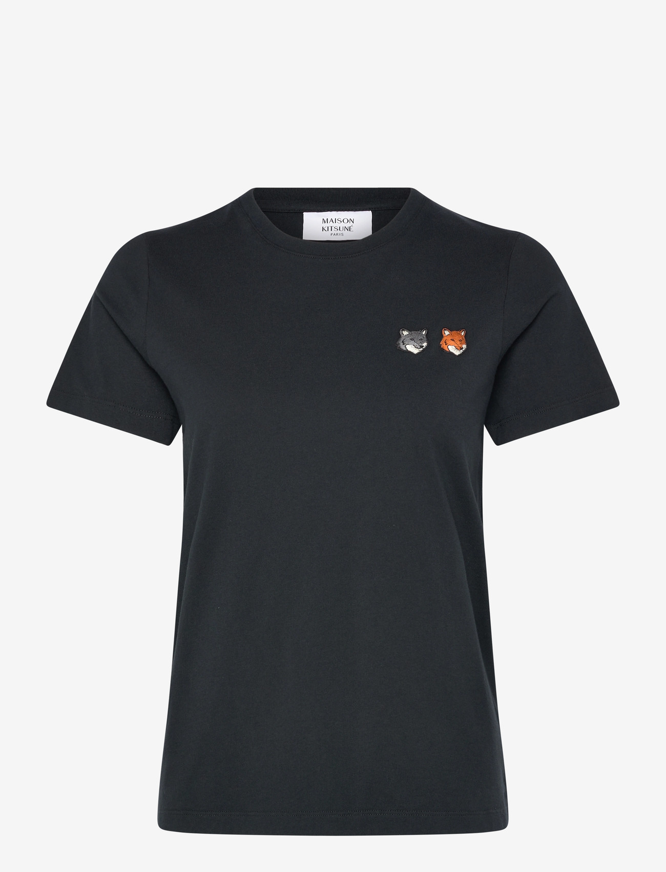 Maison Kitsune - DOUBLE BOLD FOX HEAD REGULAR TEE-SHIRT - t-shirts - anthracite - 1