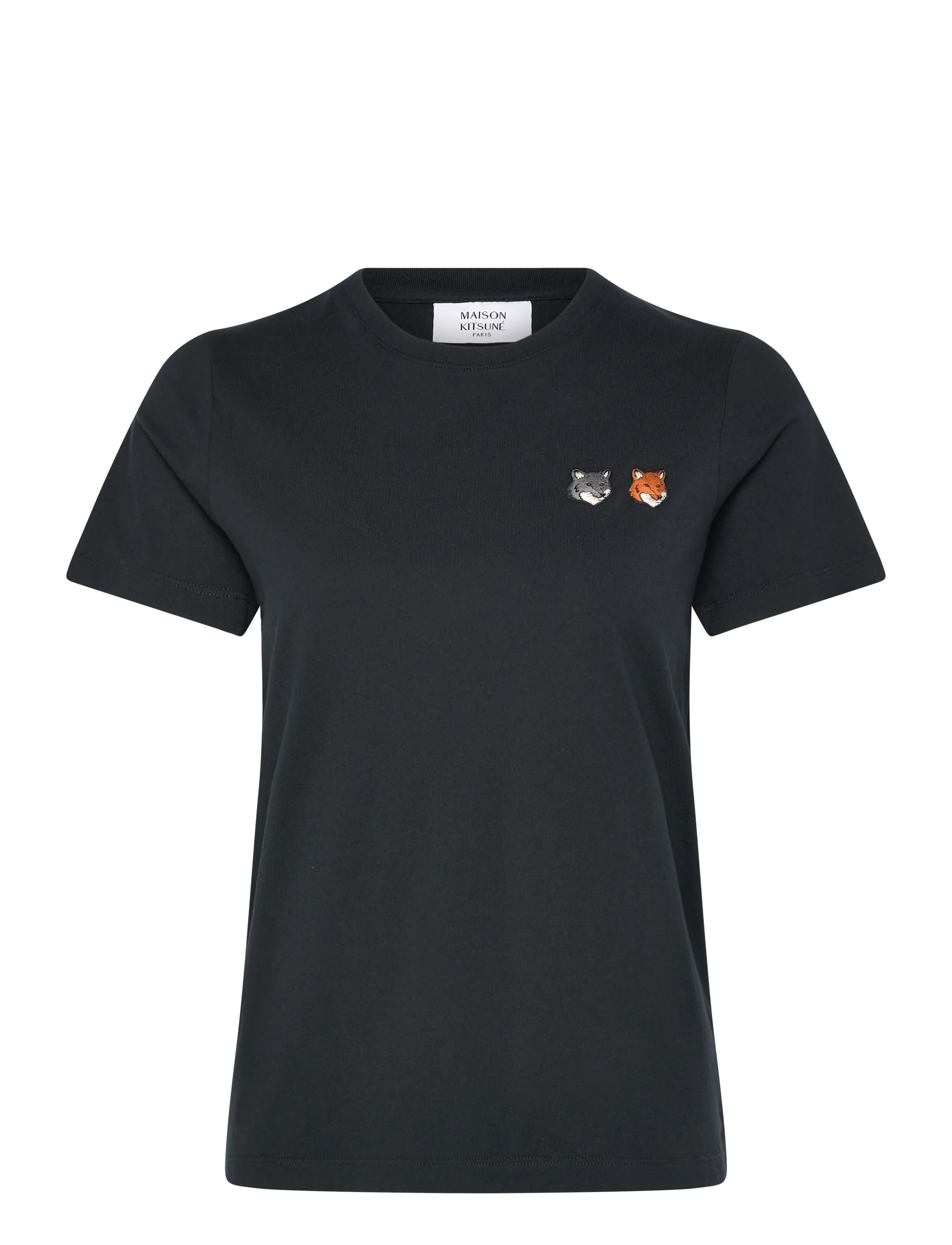 Maison Kitsune DOUBLE BOLD FOX HEAD REGULAR TEE-SHIRT - Tøj - ANTHRACITE / grey