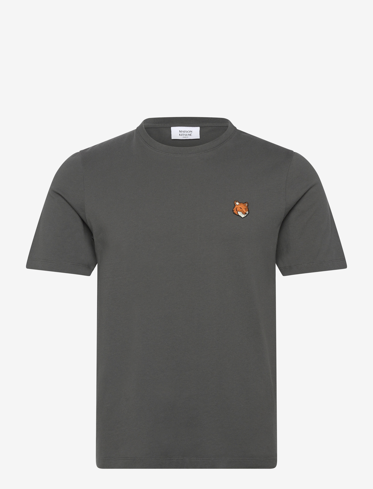 Maison Kitsune - FOX HEAD REGULAR TEE-SHIRT - lühikeste varrukatega t-särgid - charcoal - 0