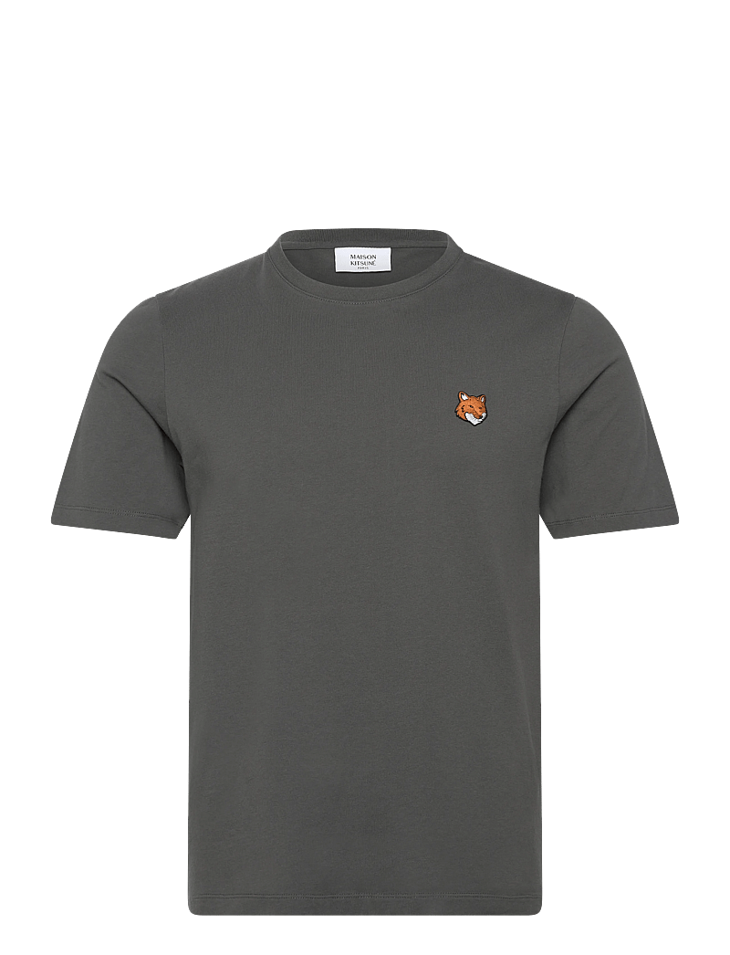 Maison Kitsune - FOX HEAD REGULAR TEE-SHIRT - lühikeste varrukatega t-särgid - charcoal - 0