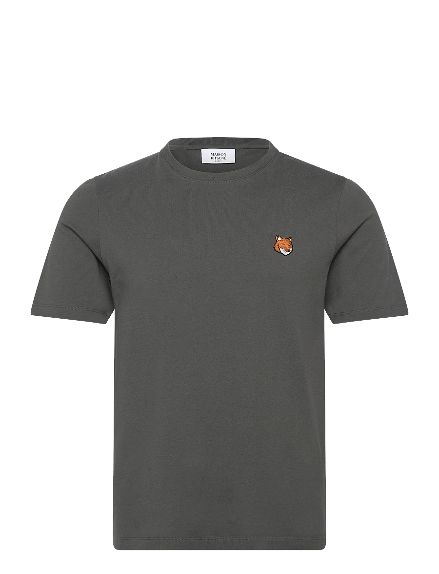 Maison Kitsune - FOX HEAD REGULAR TEE-SHIRT - kurzärmelig - charcoal - 1