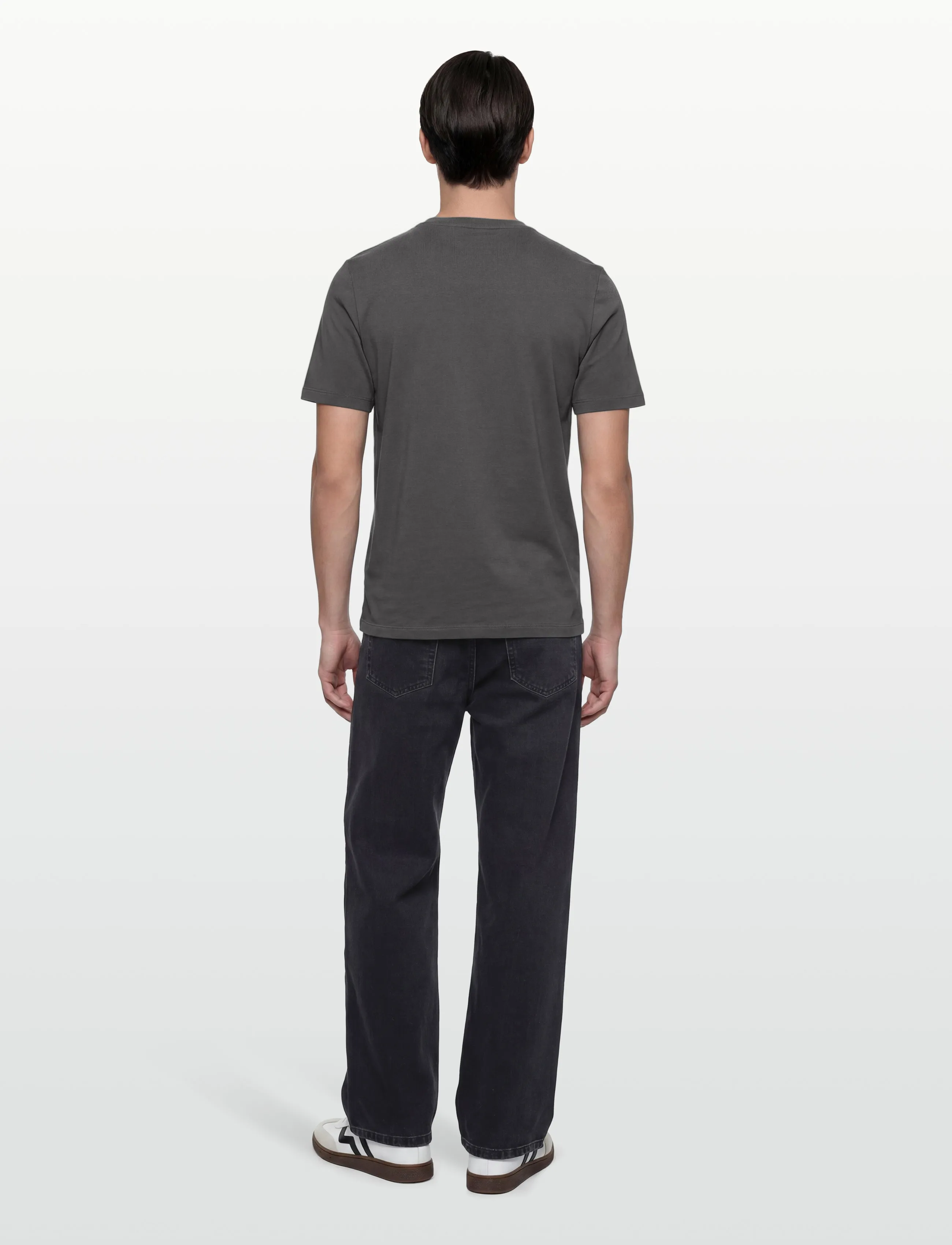 Maison Kitsune - FOX HEAD REGULAR TEE-SHIRT - kurzärmelig - charcoal - 4