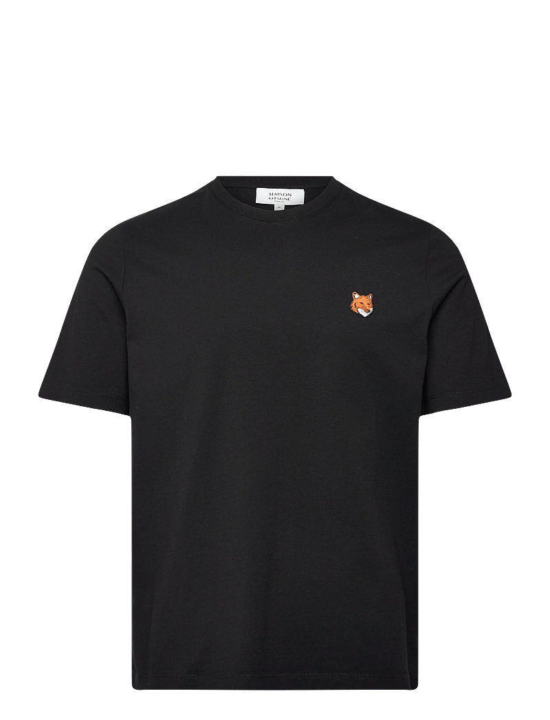 Maison Kitsune - FOX HEAD REGULAR TEE-SHIRT - lühikeste varrukatega t-särgid - black - 0