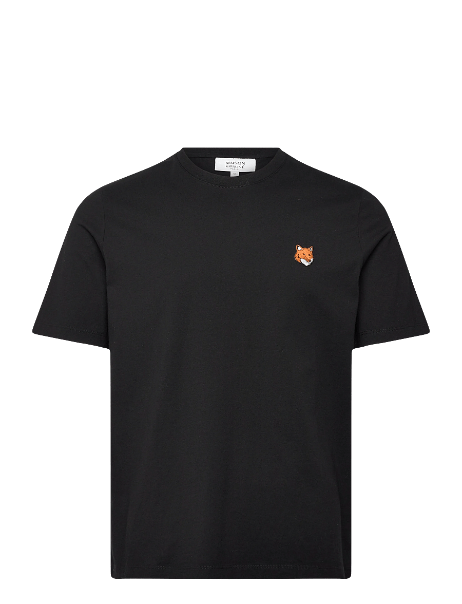 Maison Kitsune - FOX HEAD REGULAR TEE-SHIRT - kurzärmelig - black - 1