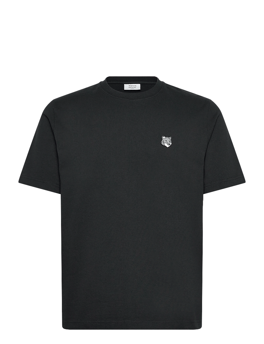 Maison Kitsune - FOX HEAD COMFORT TEE-SHIRT - kortærmede t-shirts - black - 1