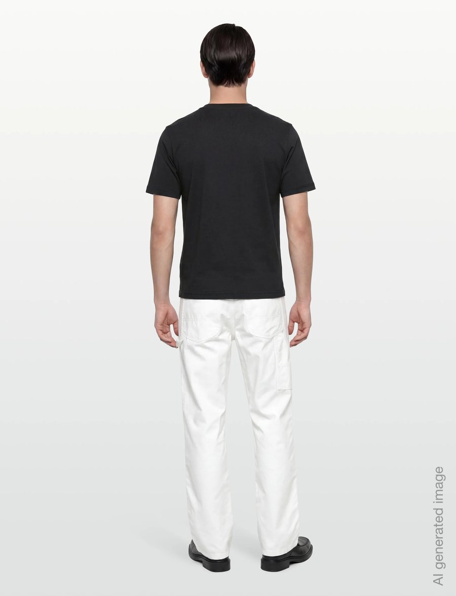 Maison Kitsune - FOX HEAD COMFORT TEE-SHIRT - kortærmede t-shirts - black - 4