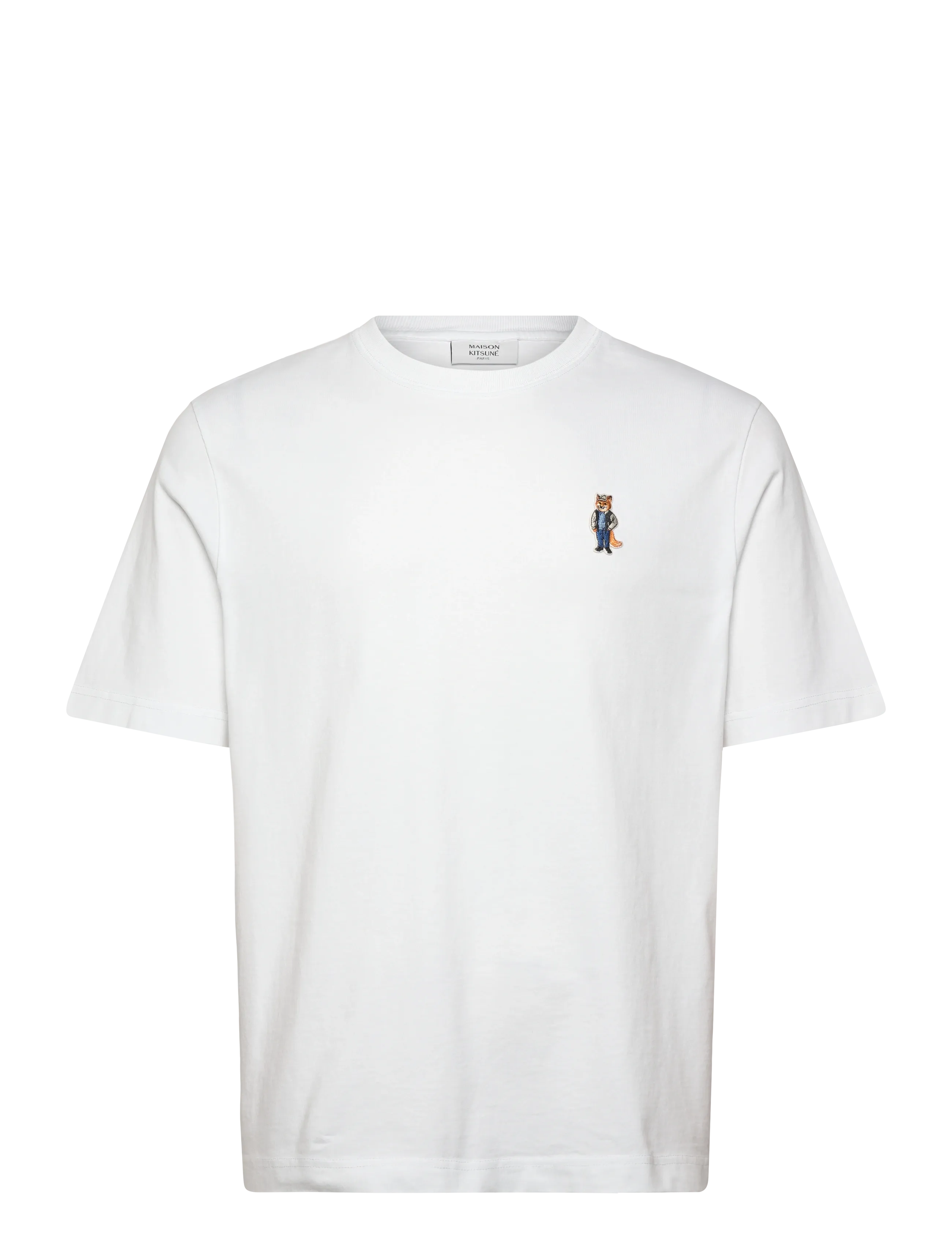 Maison Kitsune DRESSED FOX COMFORT  TEE-SHIRT - Maison Kitsuné - WHITE / white