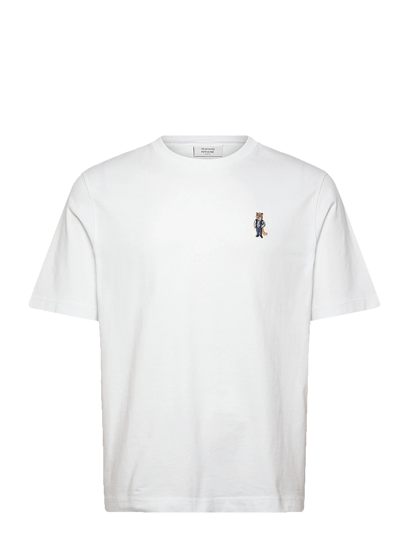 Maison Kitsune - DRESSED FOX COMFORT TEE-SHIRT - lühikeste varrukatega t-särgid - white - 0