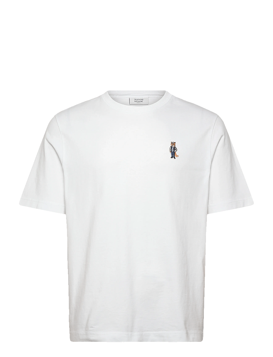 Maison Kitsune - DRESSED FOX COMFORT TEE-SHIRT - kortärmade t-shirts - white - 1
