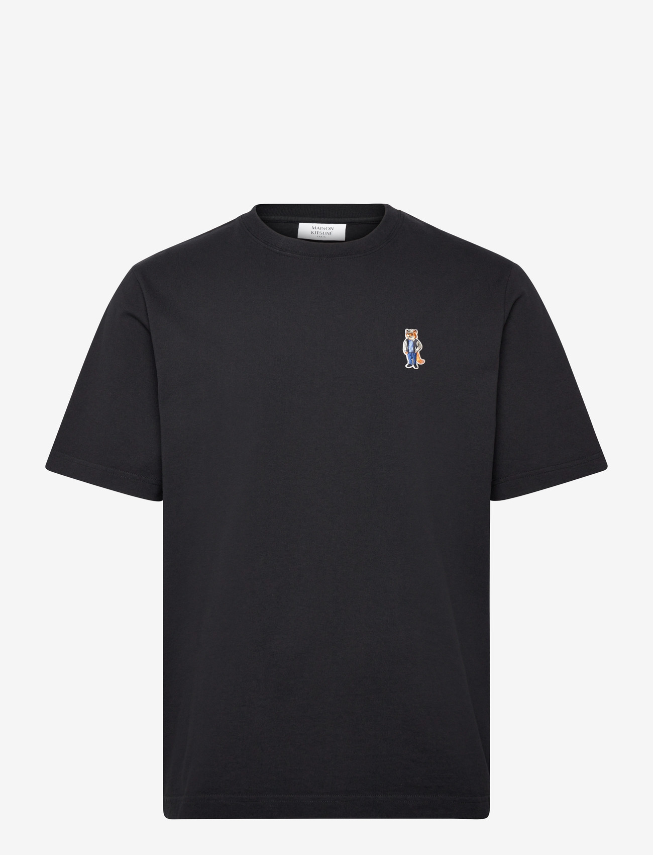 Maison Kitsune - DRESSED FOX COMFORT  TEE-SHIRT - lühikeste varrukatega t-särgid - black - 0