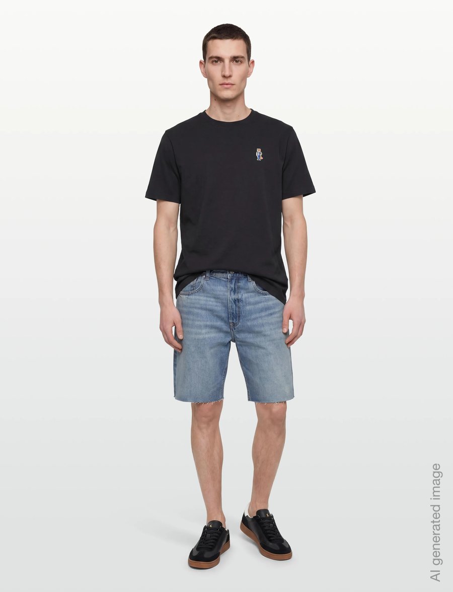 Maison Kitsune - DRESSED FOX COMFORT TEE-SHIRT - kortärmade t-shirts - black - 0