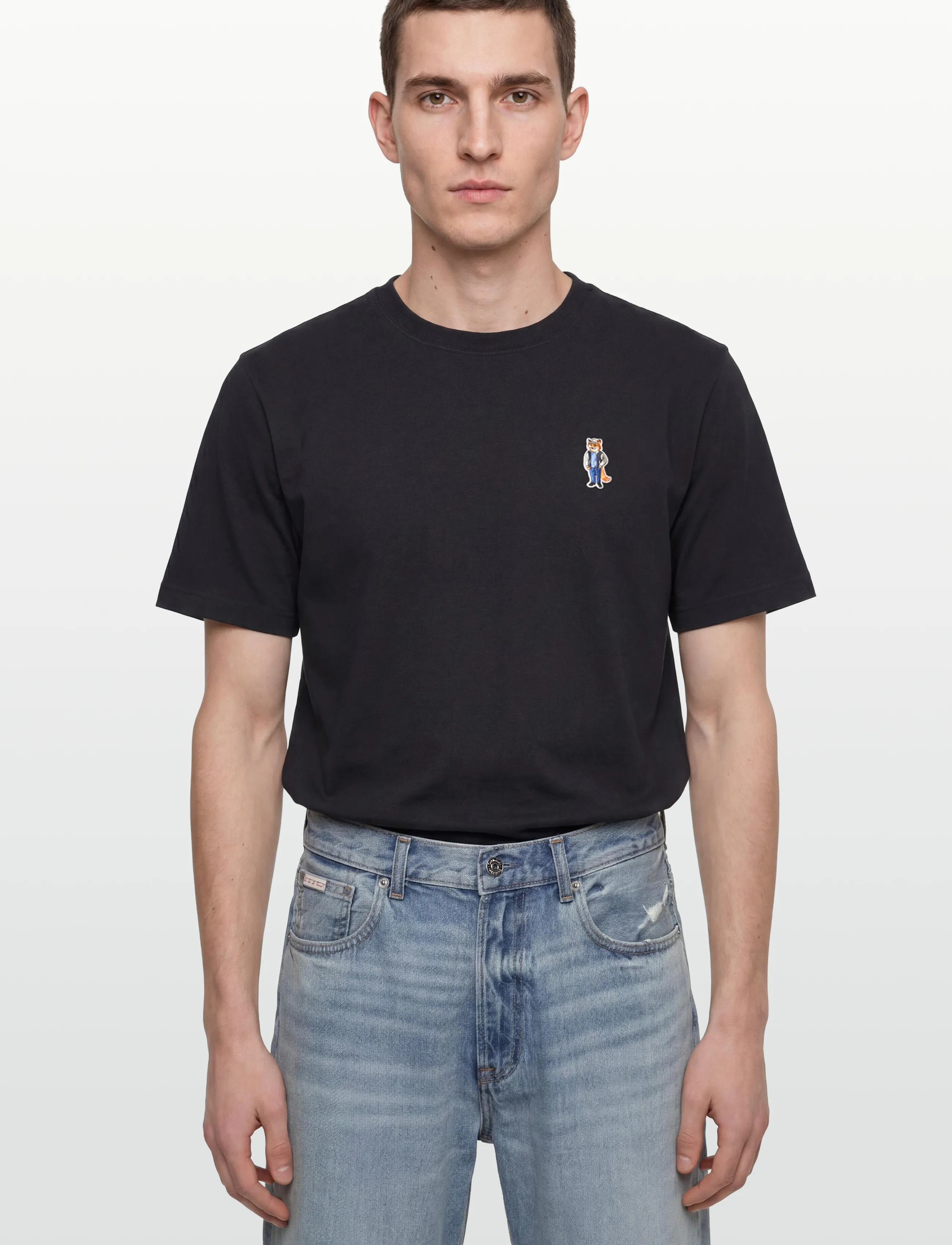 Maison Kitsune - DRESSED FOX COMFORT  TEE-SHIRT - kortärmade t-shirts - black - 3