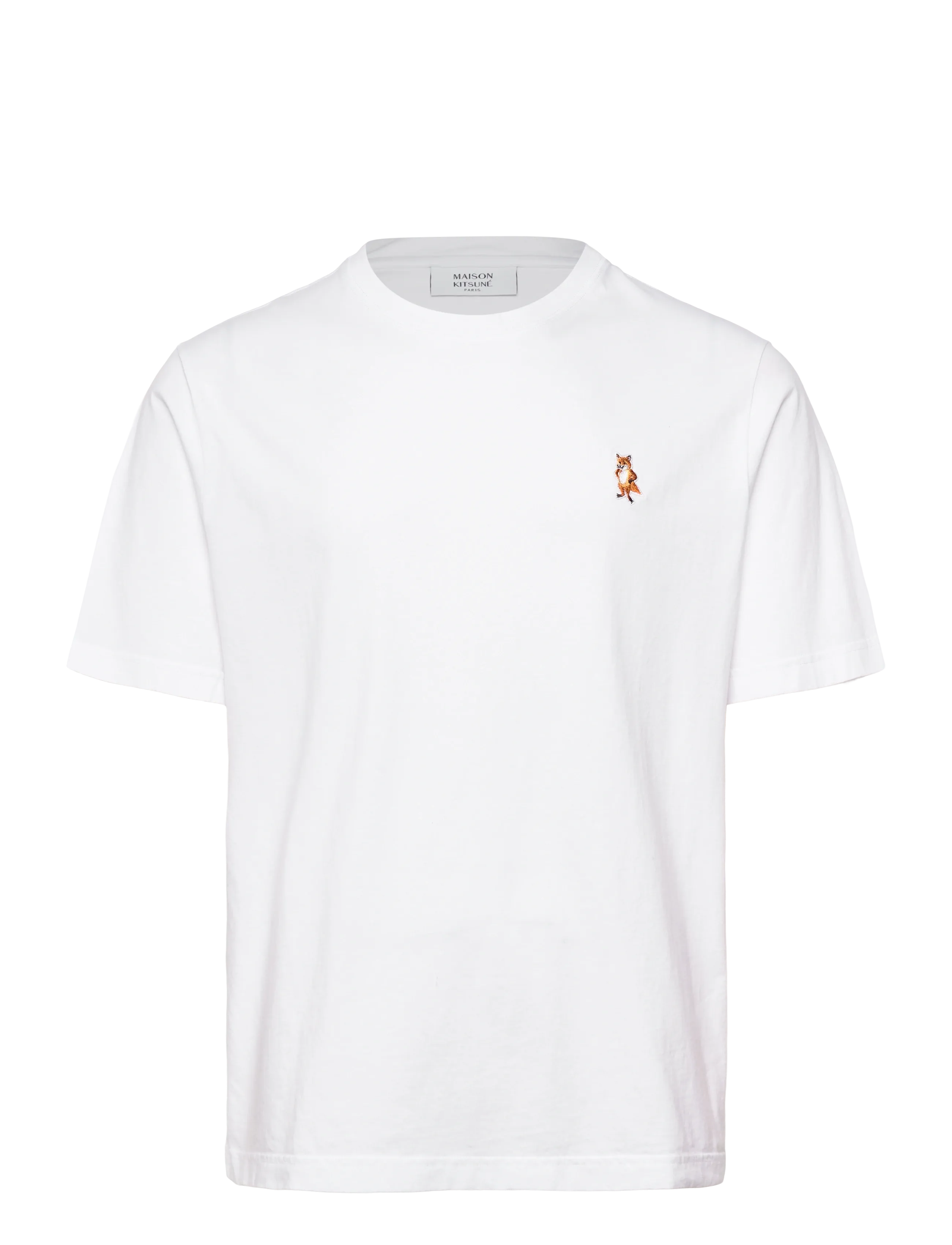 MAISON KITSUNE Standing Fox Comfort T-Shirt Weiß - S - Herren