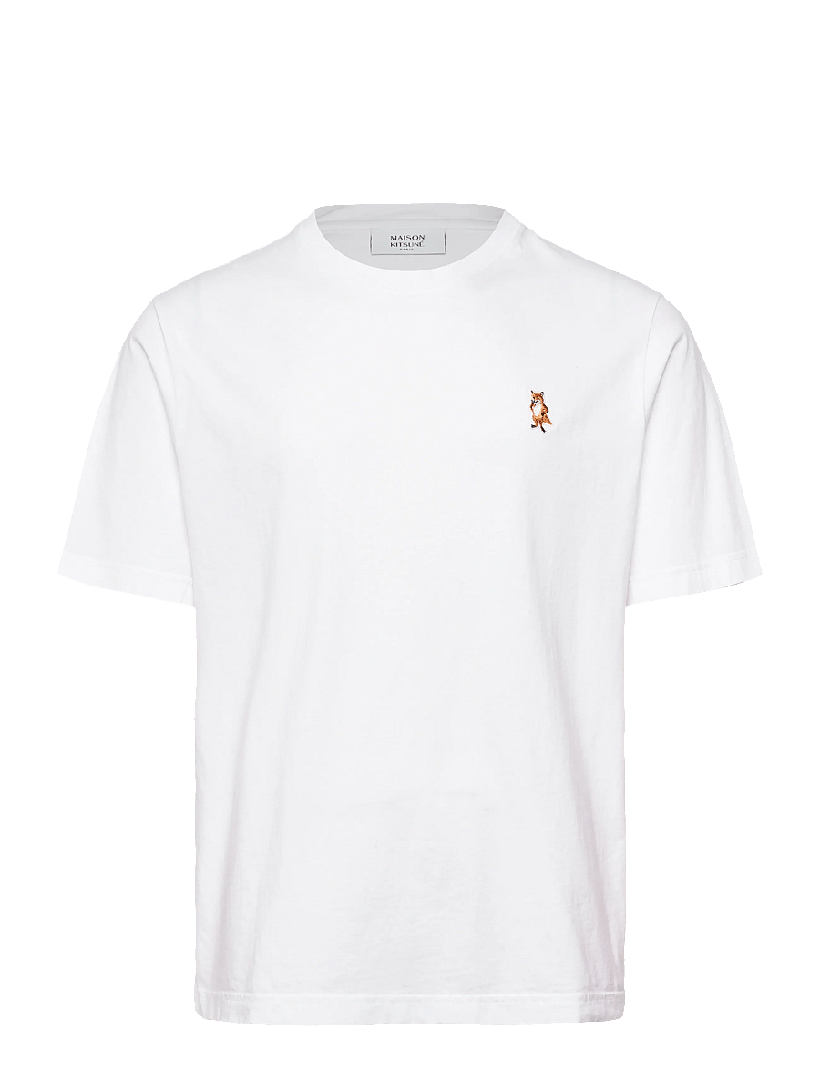 Maison Kitsune - STANDING FOX COMFORT TEE-SHIRT - lühikeste varrukatega t-särgid - white - 1