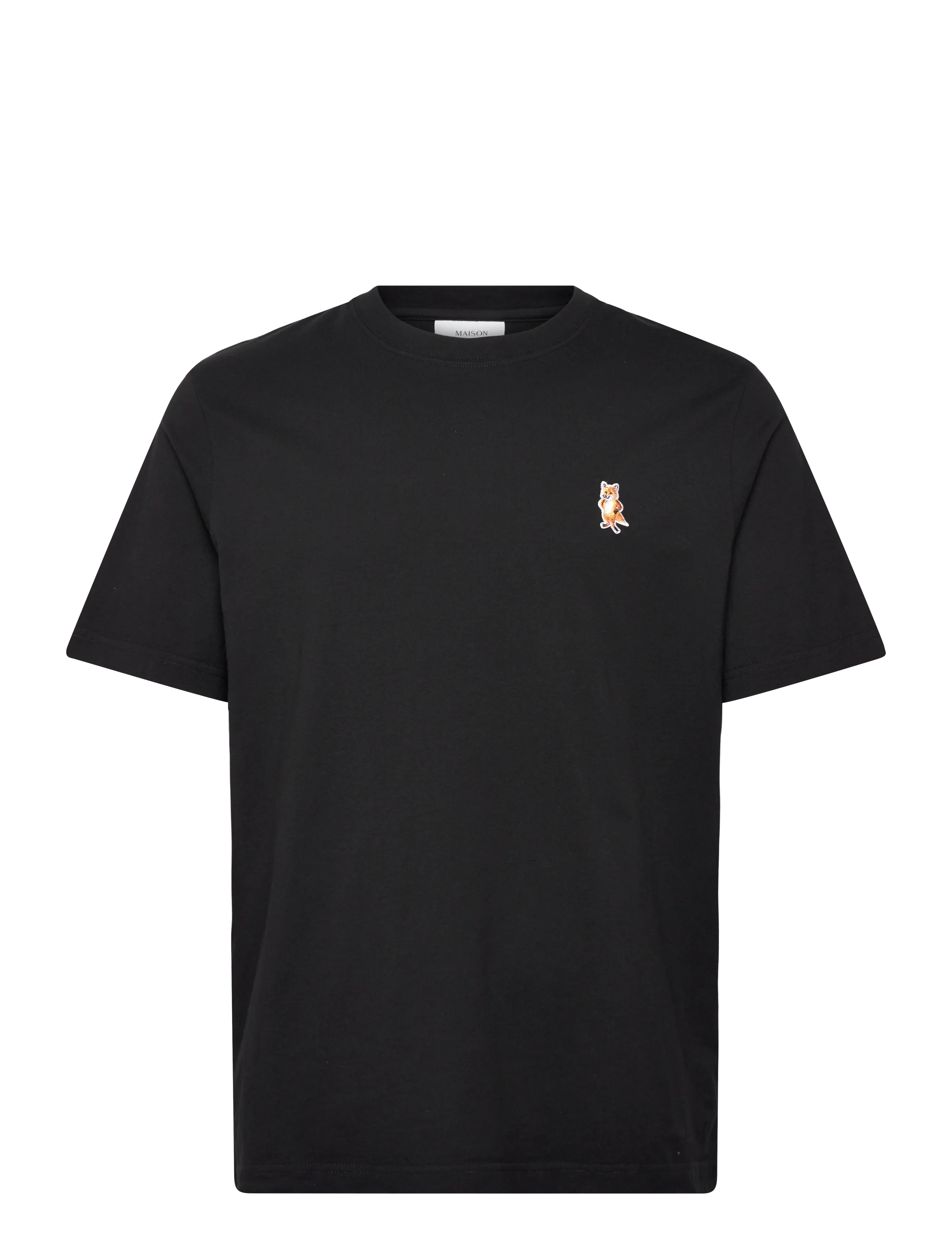 Maison Kitsune STANDING FOX COMFORT TEE-SHIRT - T-krekli ar īsām piedurknēm - BLACK / black