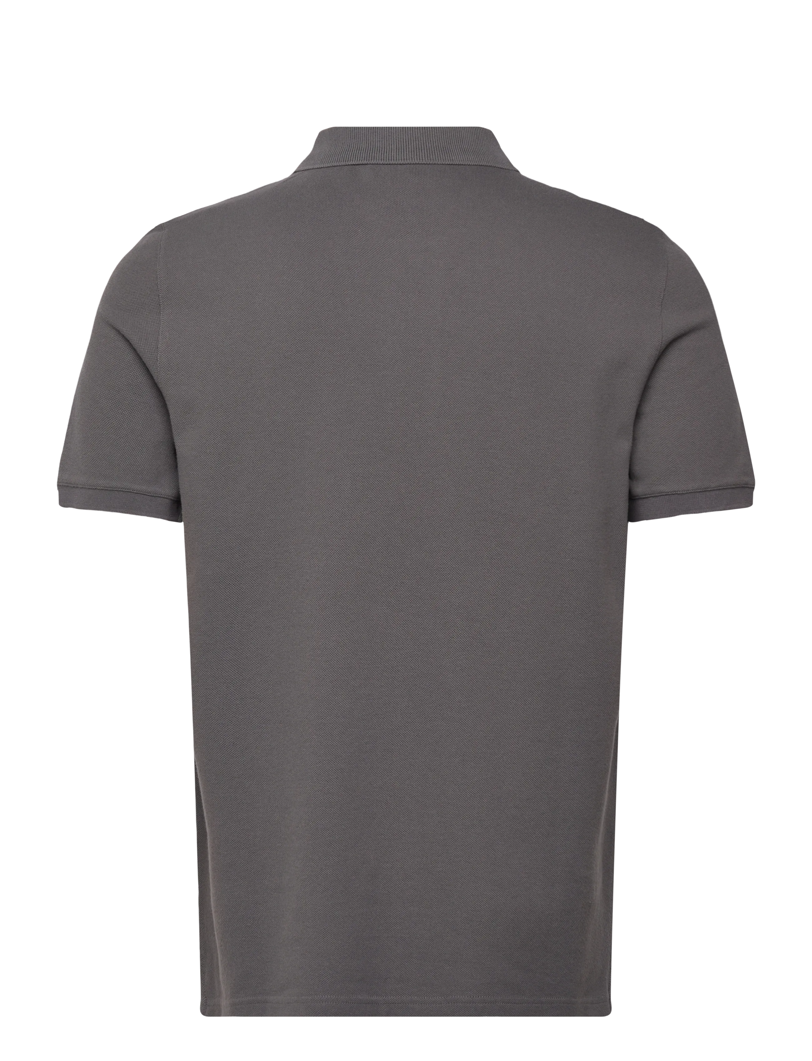 Maison Kitsune - FOX HEAD REGULAR POLO CHARCOAL - charcoal - 2
