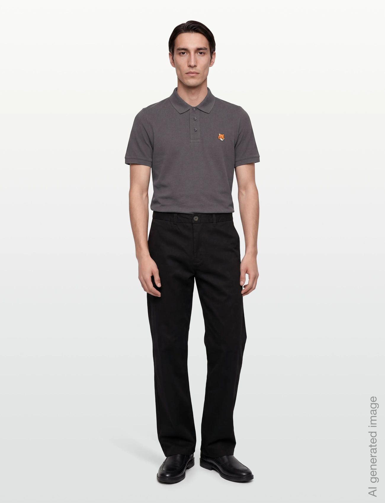 FOX HEAD REGULAR POLO CHARCOAL