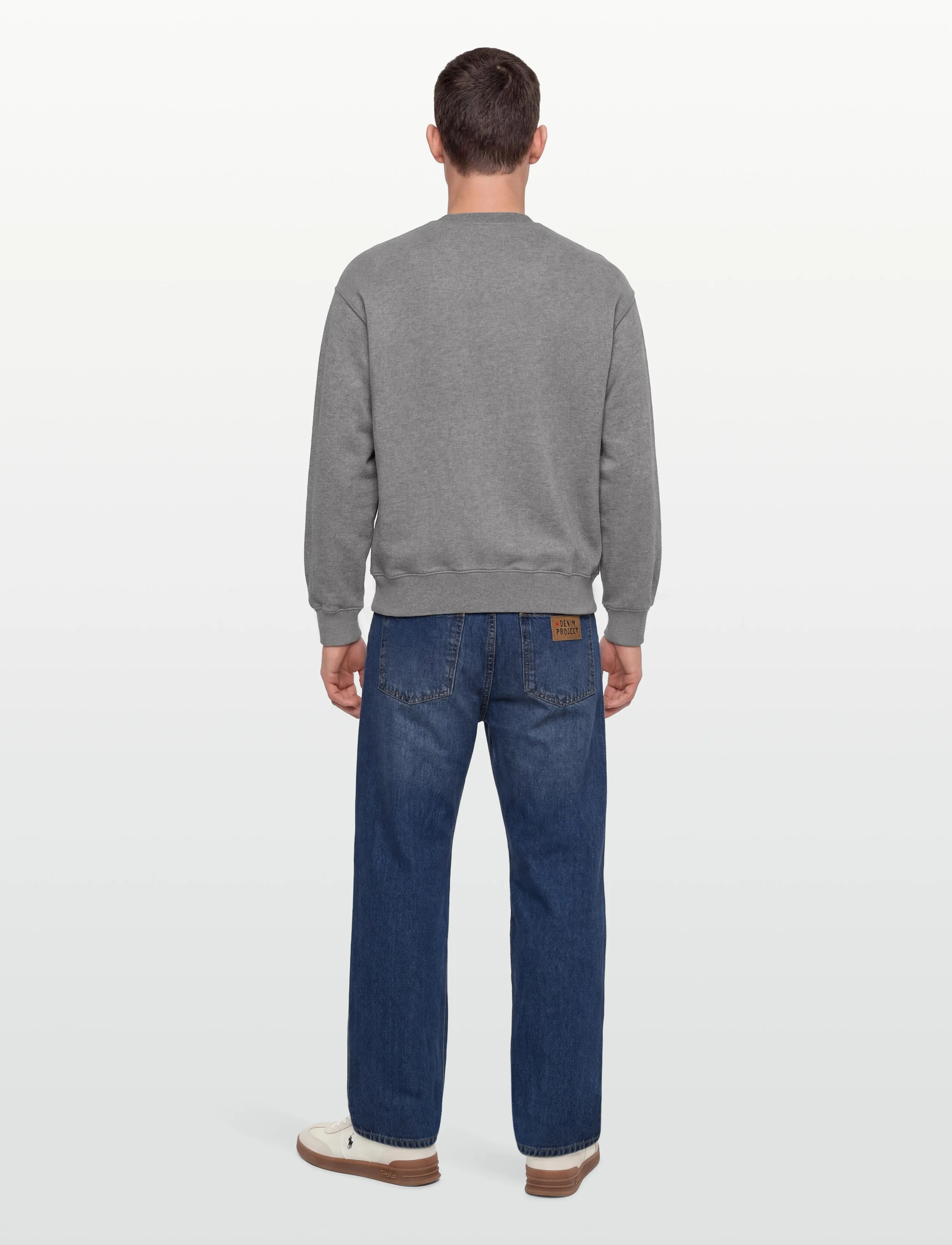 Maison Kitsune - GREY FOX HEAD PATCH  COMFORT SWEATSHIRT - clothing - mediumgreymelange - 4