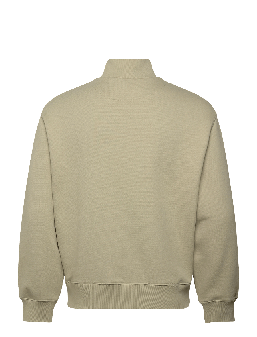 Maison Kitsune - GREY FOX HEAD PATCH COMFORT HALF ZIPPED SWEATSHIRT - sweatshirts - stonebeige - 2