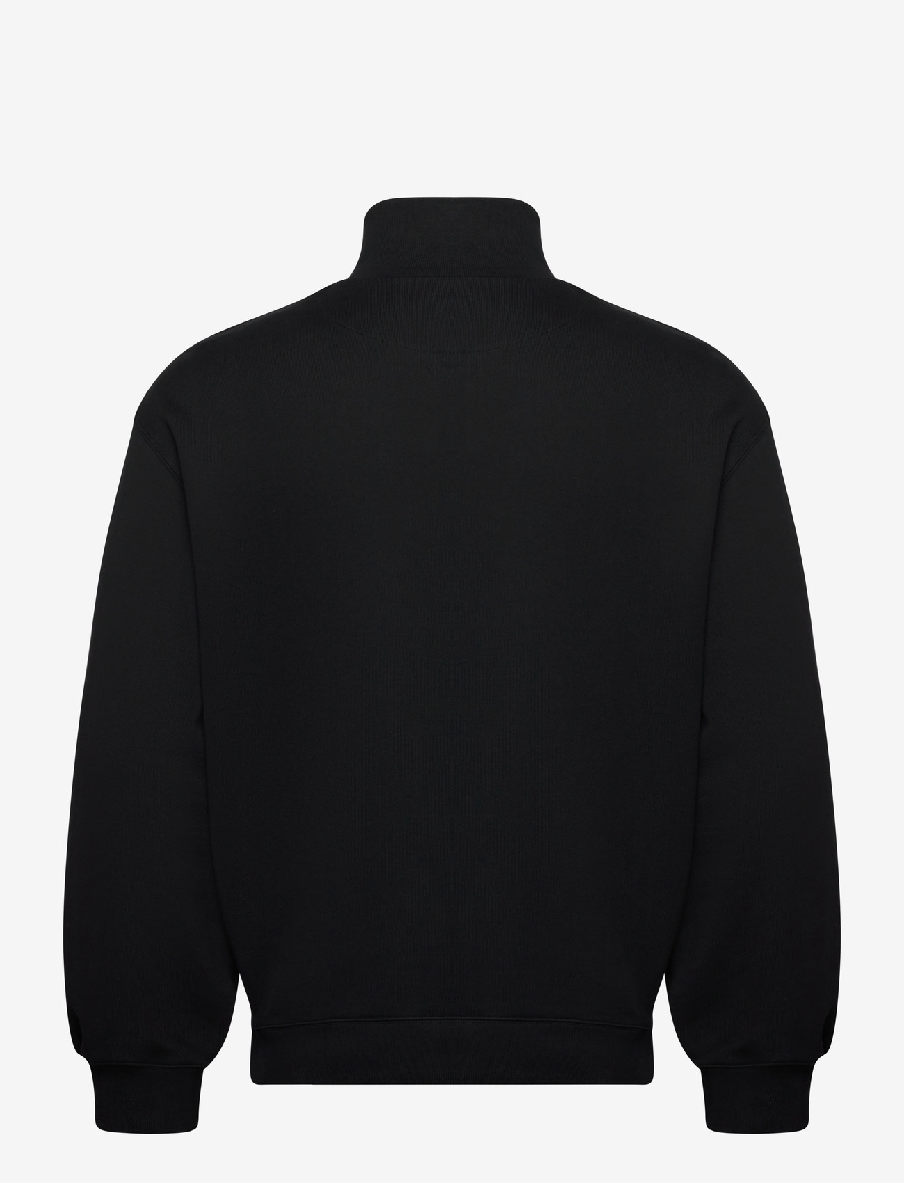 Maison Kitsune - GREY FOX HEAD PATCH COMFORT HALF ZIPPED SWEATSHIRT - clothing - black - 2
