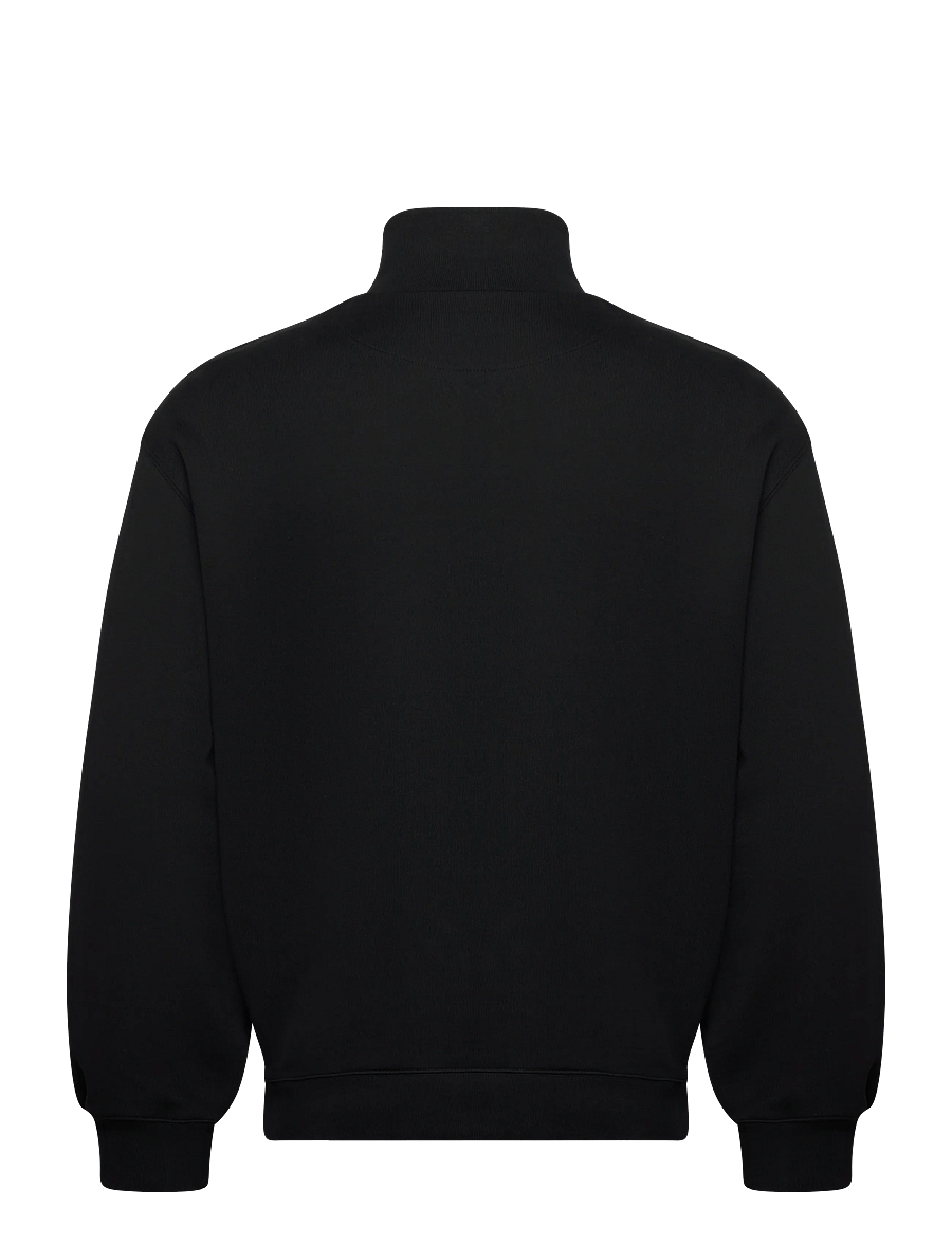 Maison Kitsune - GREY FOX HEAD PATCH COMFORT HALF ZIPPED SWEATSHIRT - truien - black - 2