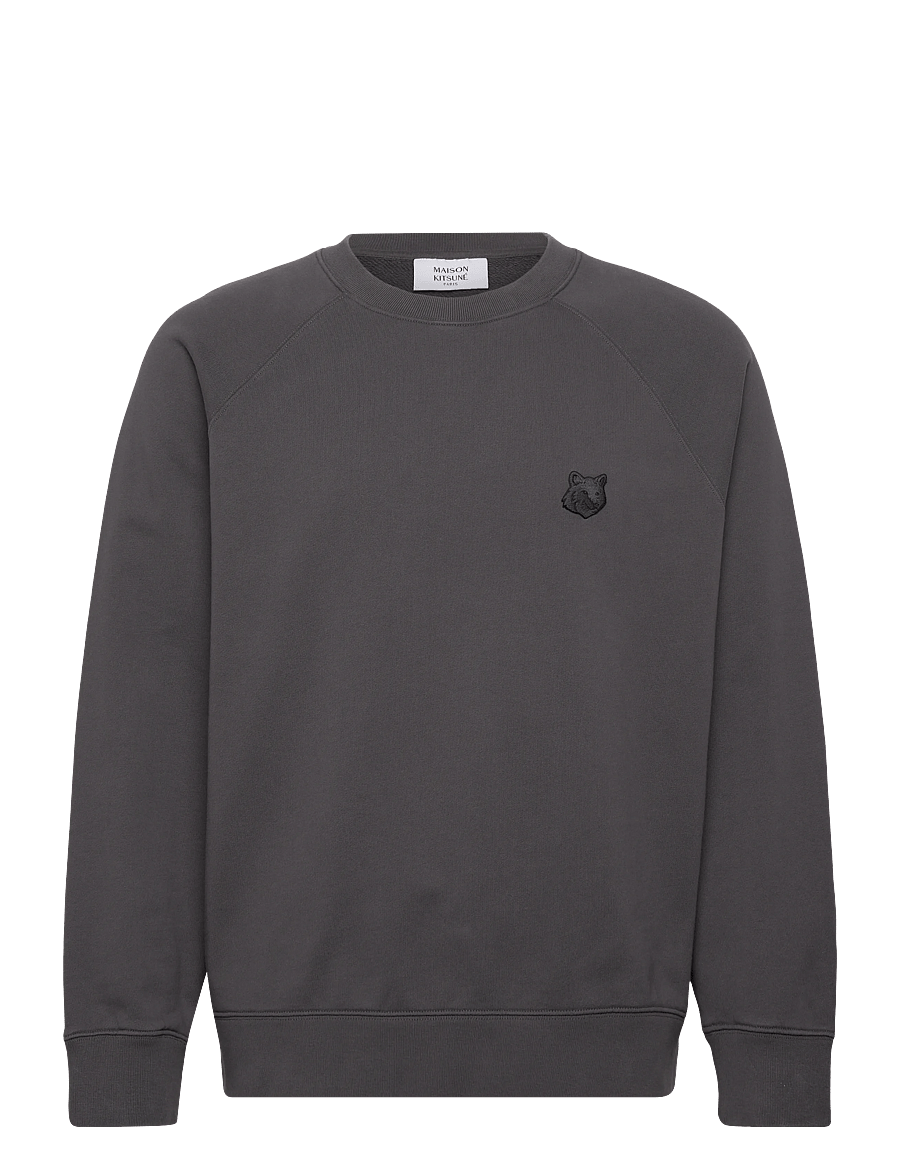 Maison Kitsune - FOX HEAD OVERSIZE SWEATSHIRT - sweatshirts - charcoal - 1